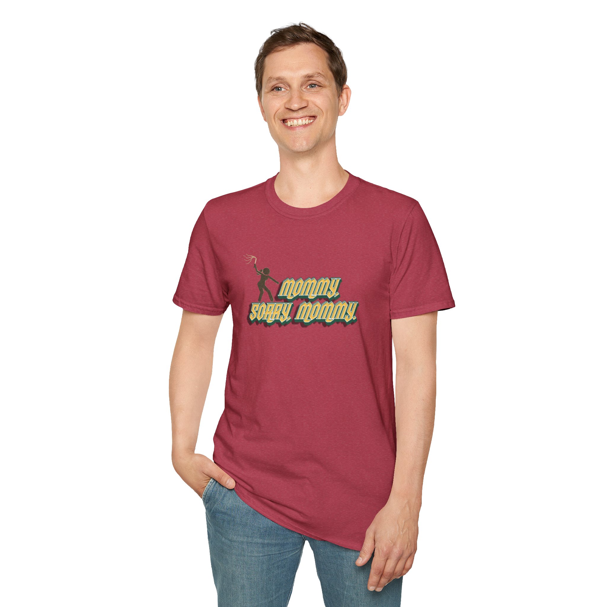 "Sorry, Mommy," Flogger Softstyle T-Shirt - Image 5