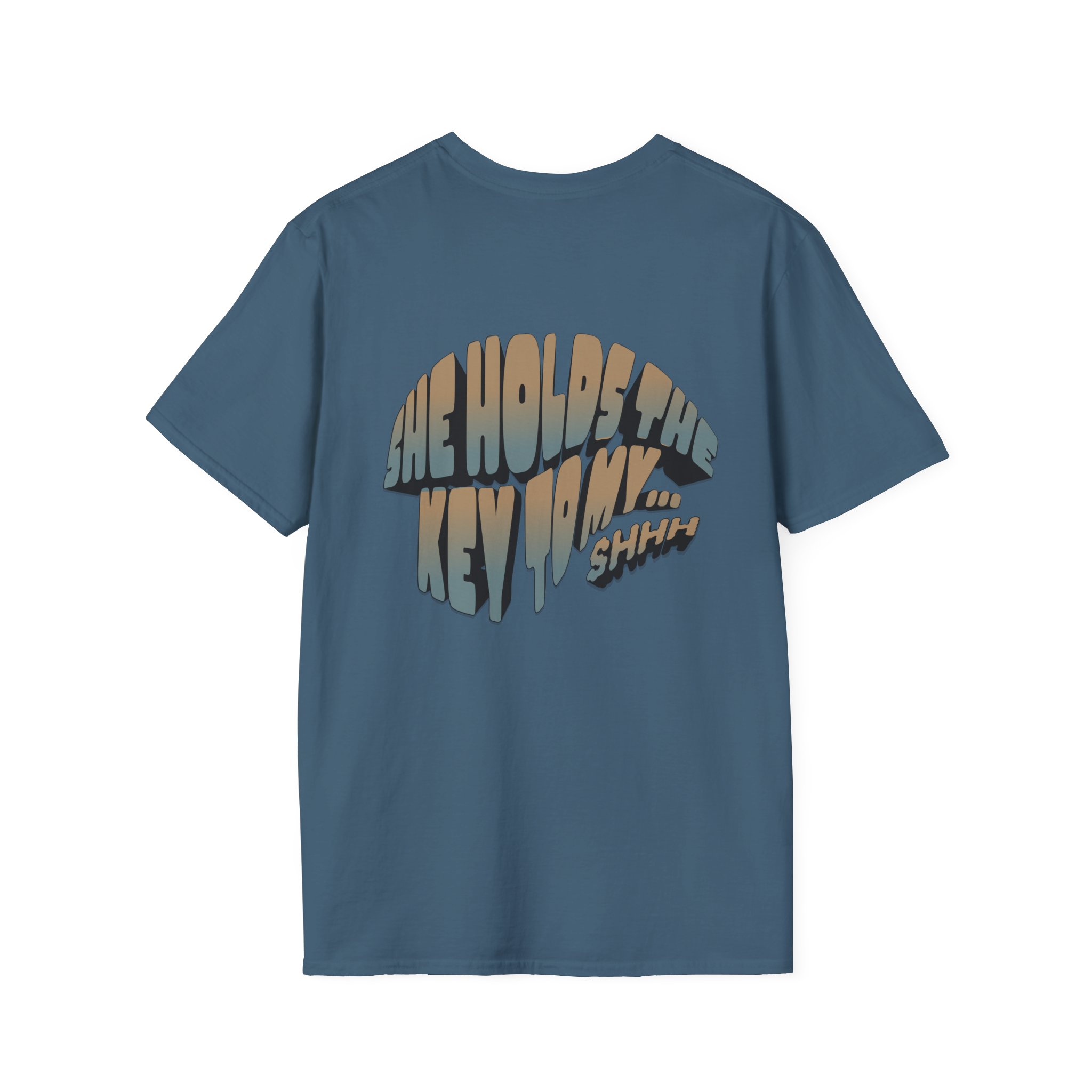 “She holds the key to my…” Chastity T-Shirt - Image 34