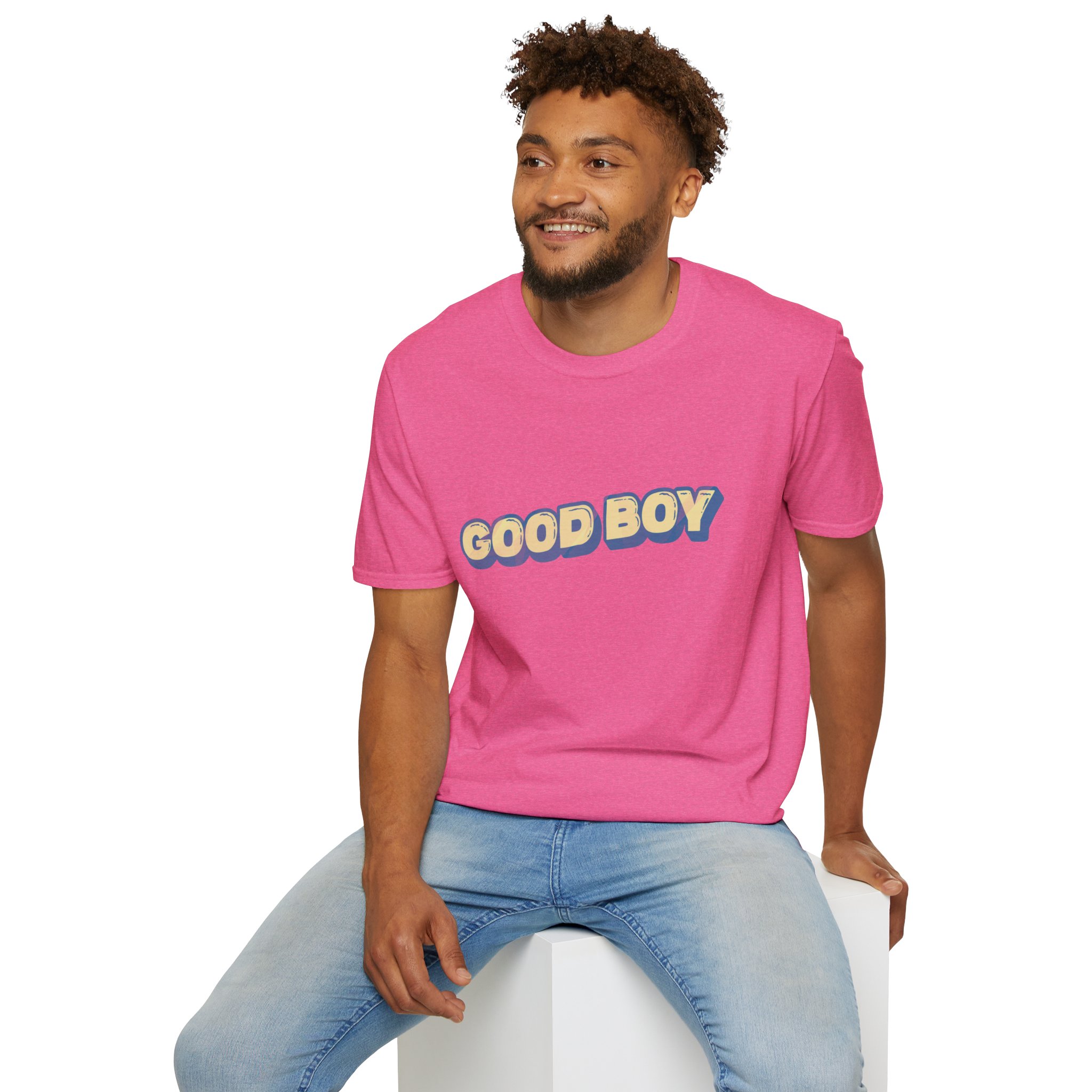 "Good boy" Unisex Softstyle T-Shirt - Image 8