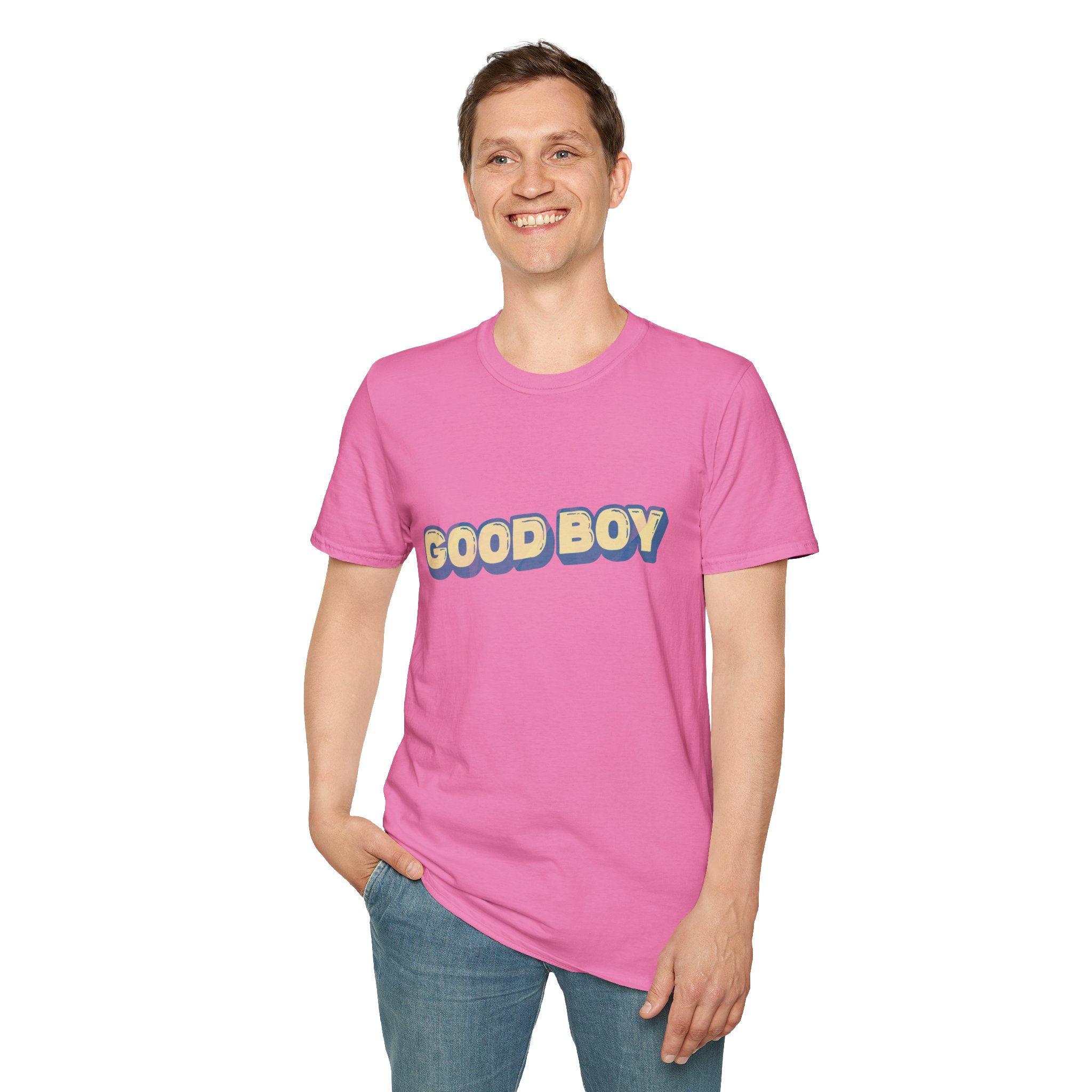 "Good boy" Unisex Softstyle T-Shirt - Image 145