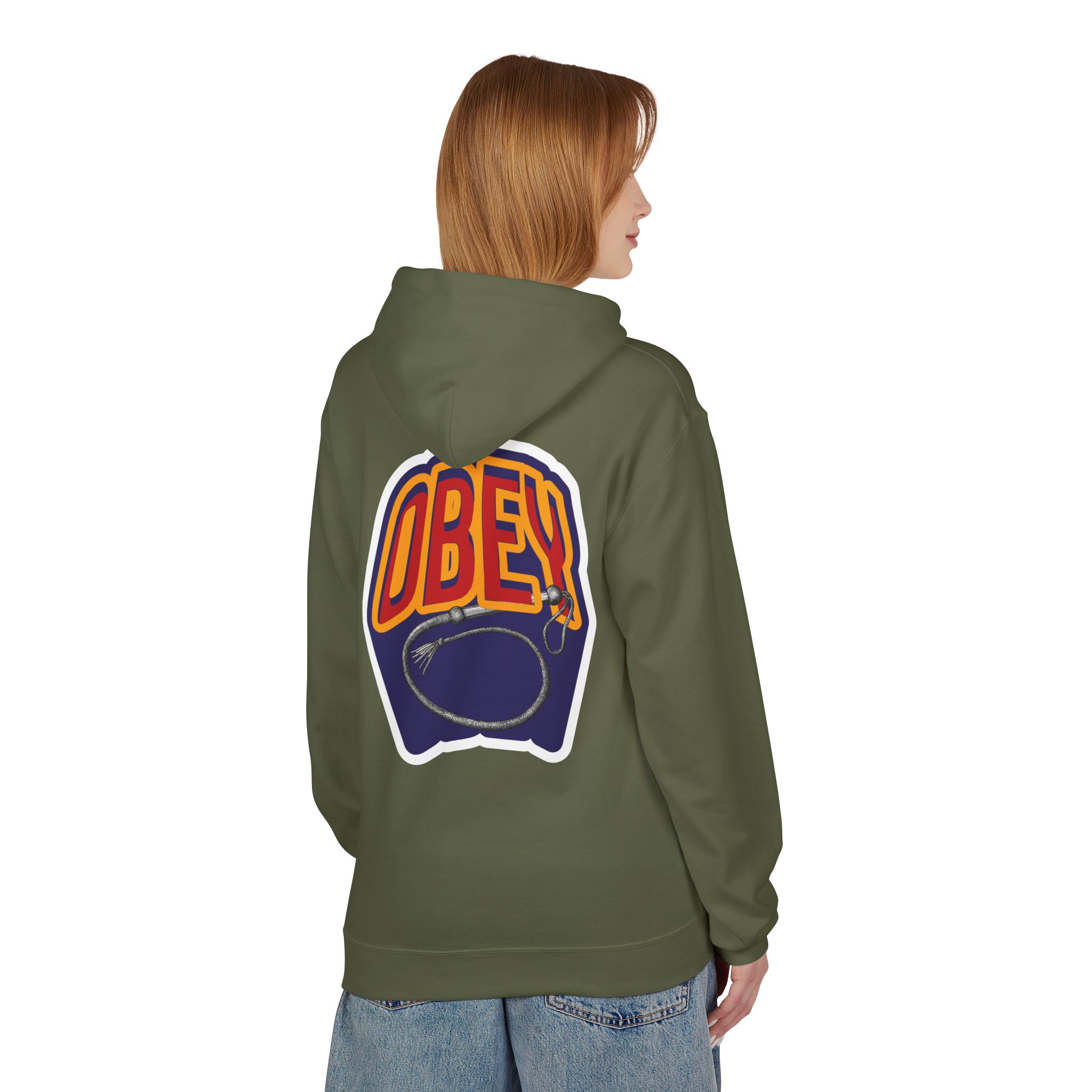 "OBEY" Unisex Fleece Hoodie - Image 10