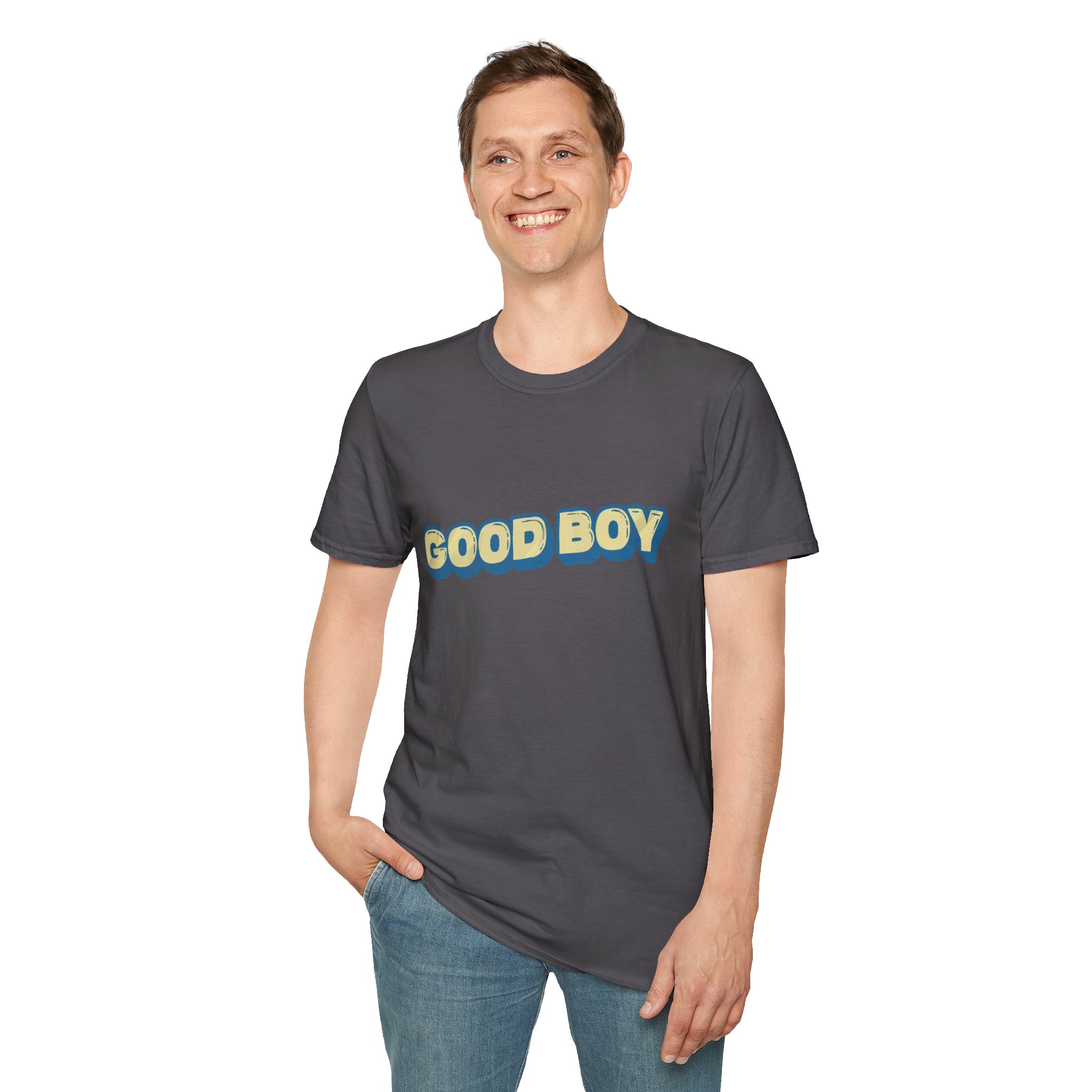 "Good boy" Unisex Softstyle T-Shirt - Image 85