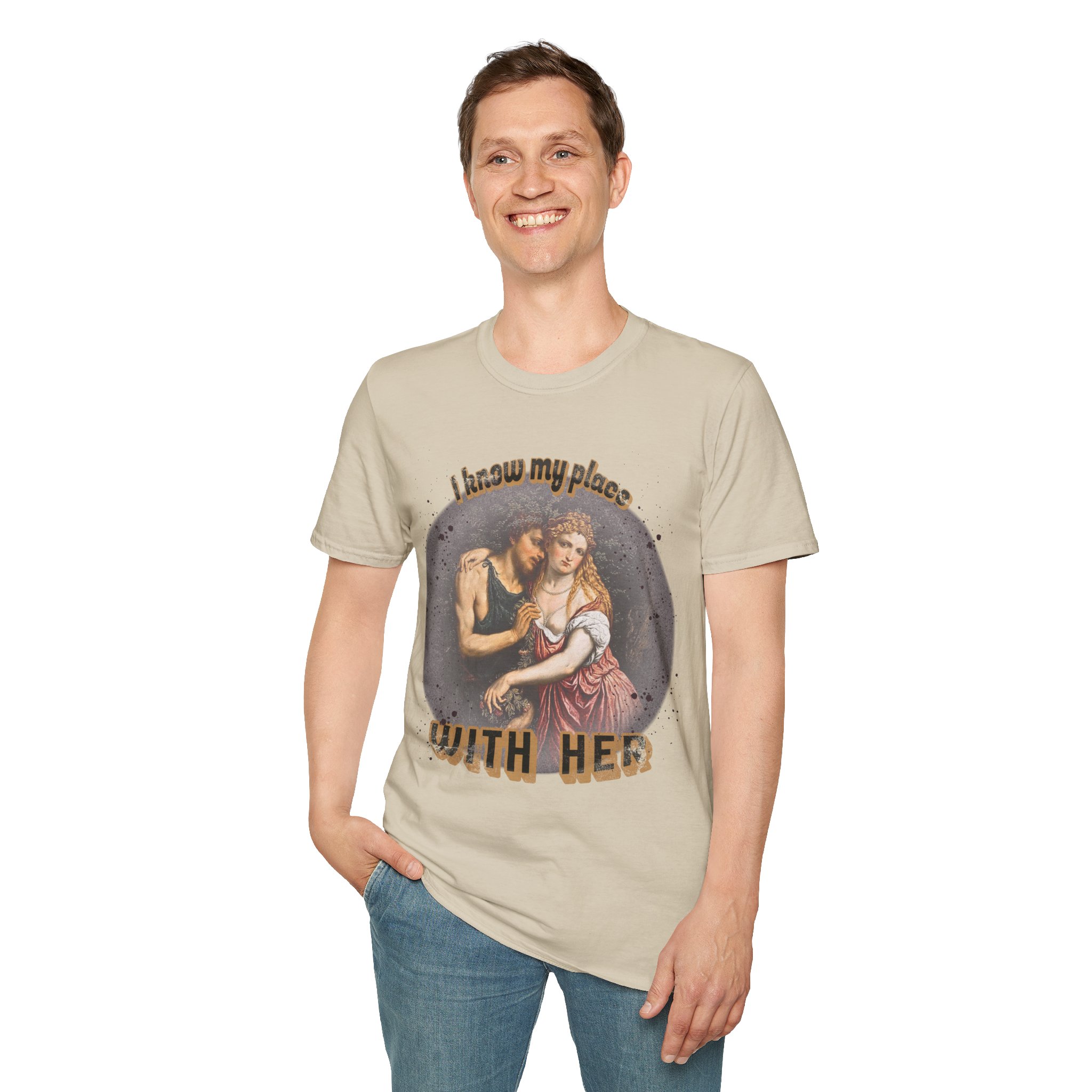 "I know my place" FLR Softstyle T-Shirt - Image 14