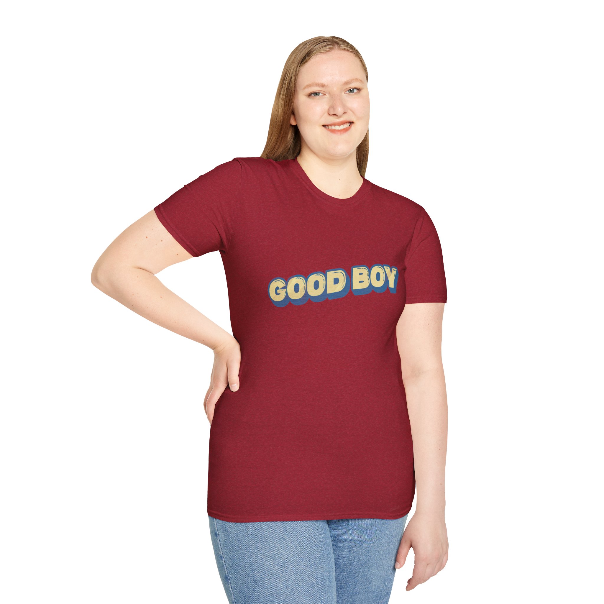 "Good boy" Unisex Softstyle T-Shirt - Image 120