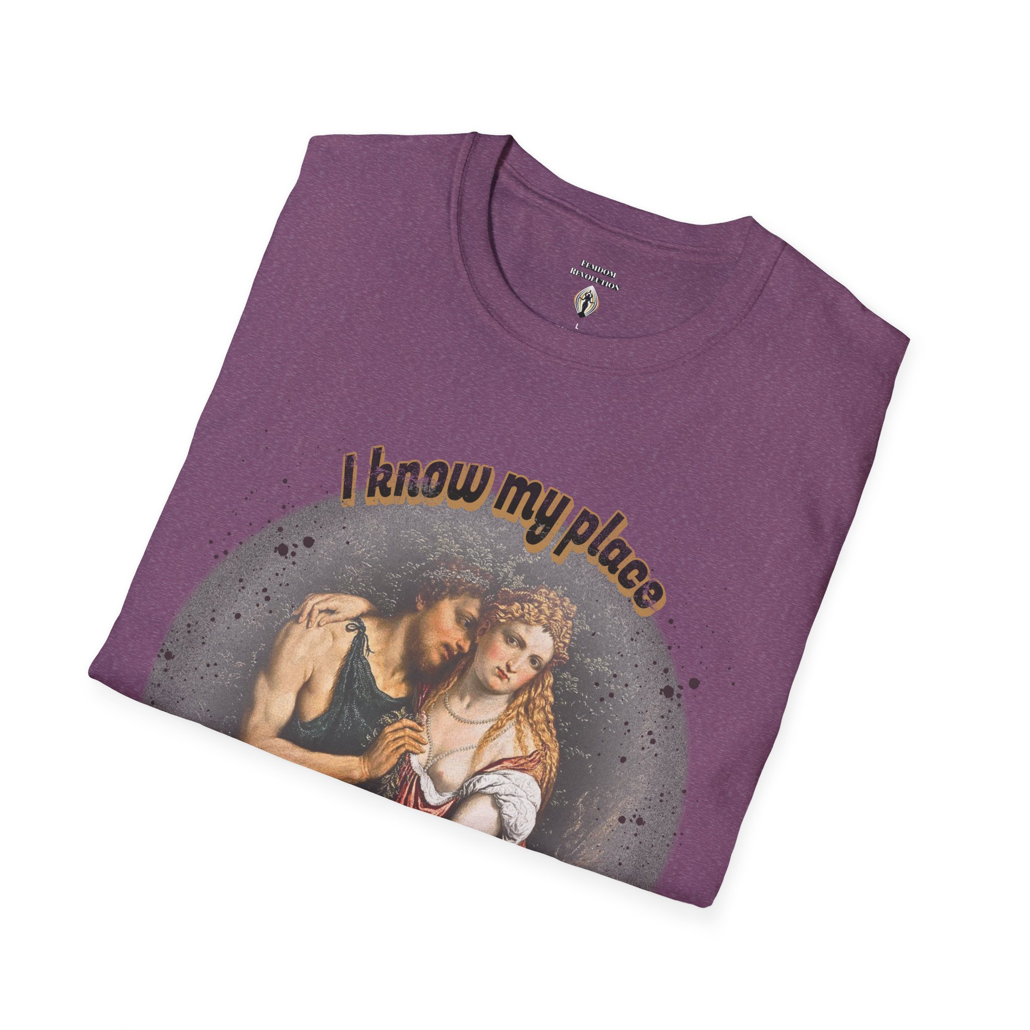 "I know my place" FLR Softstyle T-Shirt - Image 40