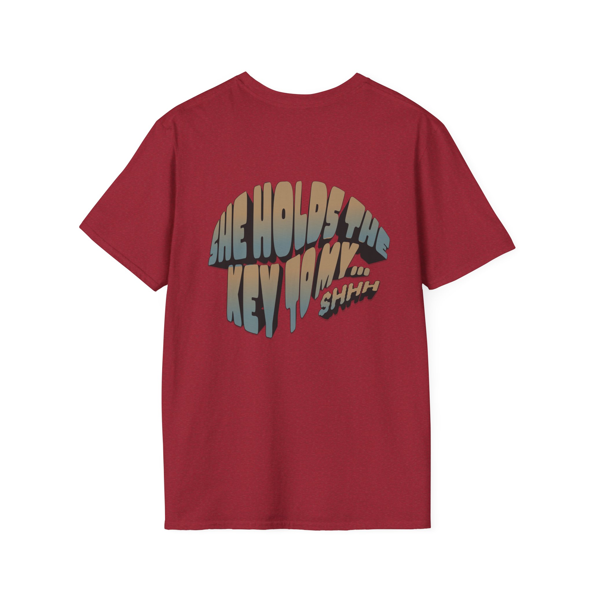 “She holds the key to my…” Chastity T-Shirt - Image 50