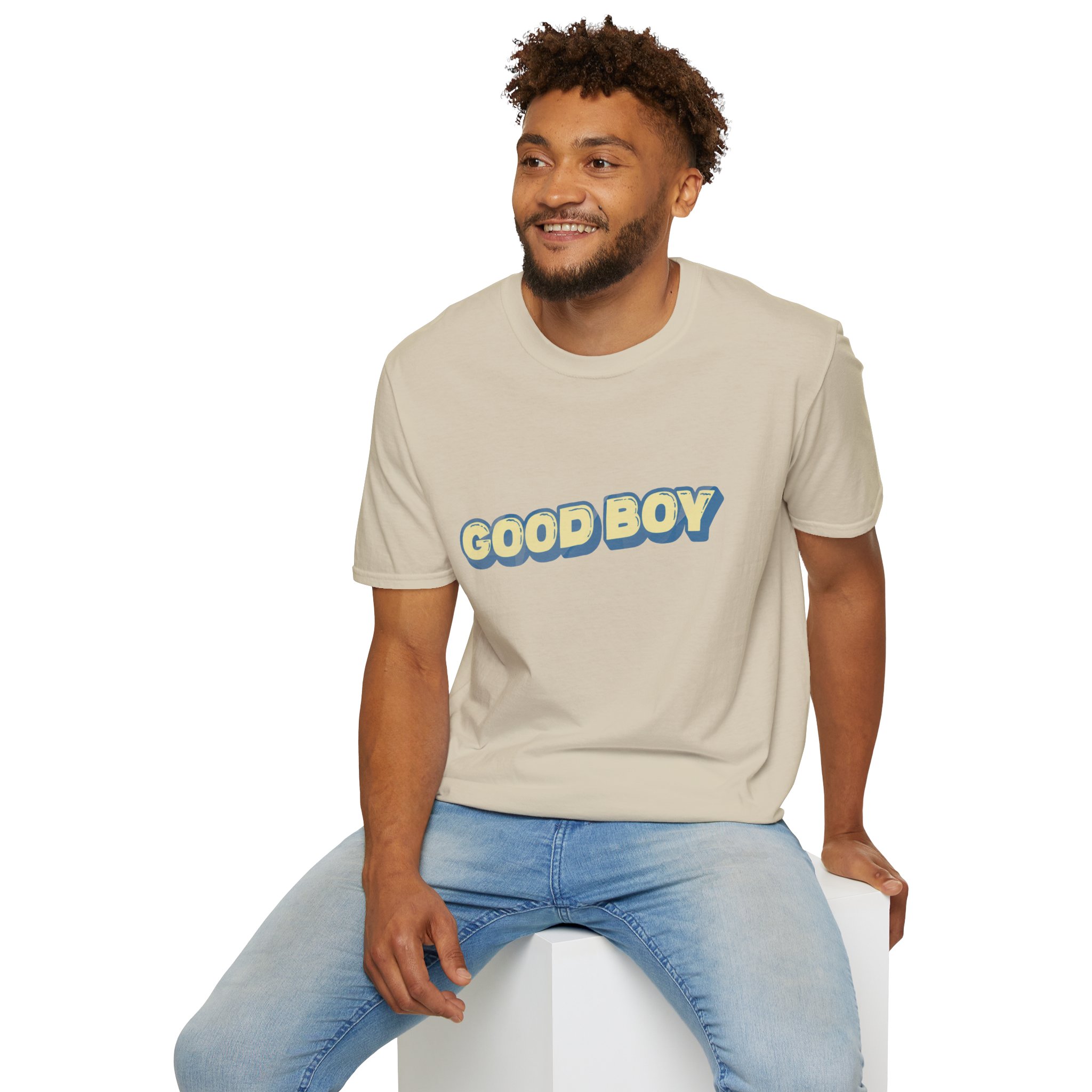 "Good boy" Unisex Softstyle T-Shirt - Image 38