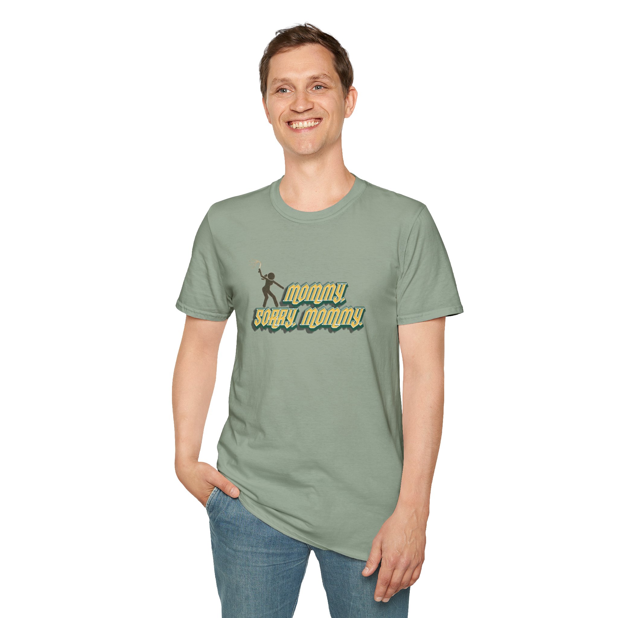 "Sorry, Mommy," Flogger Softstyle T-Shirt - Image 41