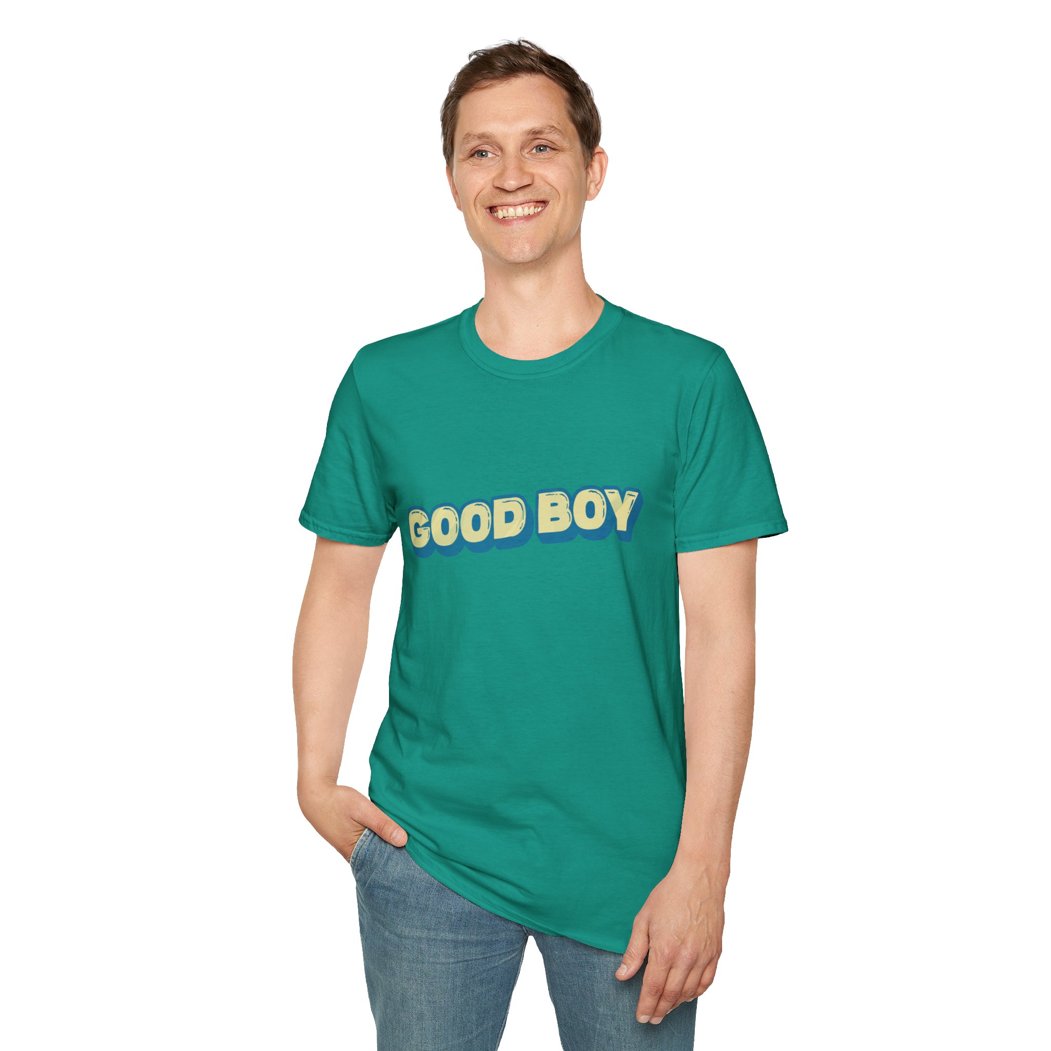 "Good boy" Unisex Softstyle T-Shirt - Image 135
