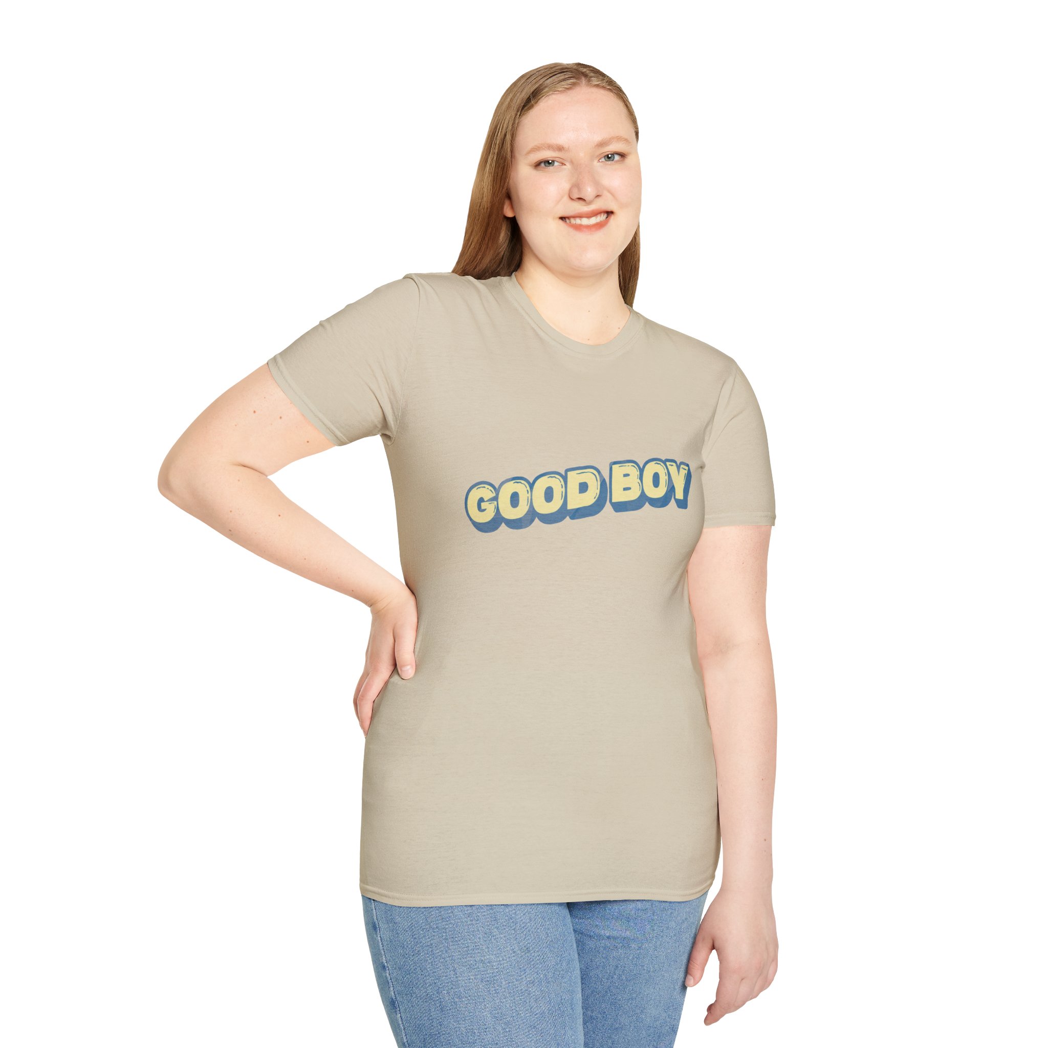 "Good boy" Unisex Softstyle T-Shirt - Image 40