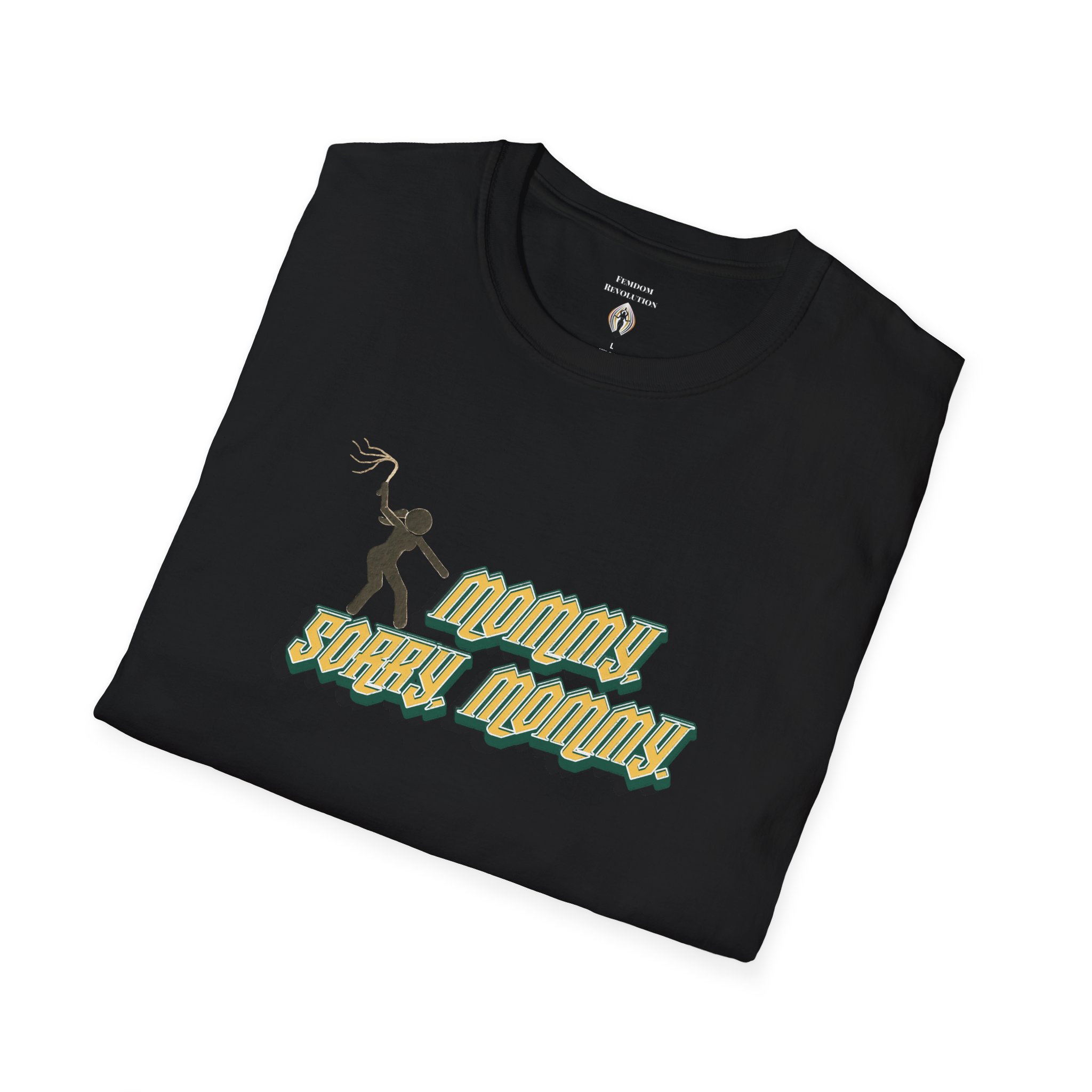 "Sorry, Mommy," Flogger Softstyle T-Shirt - Image 13