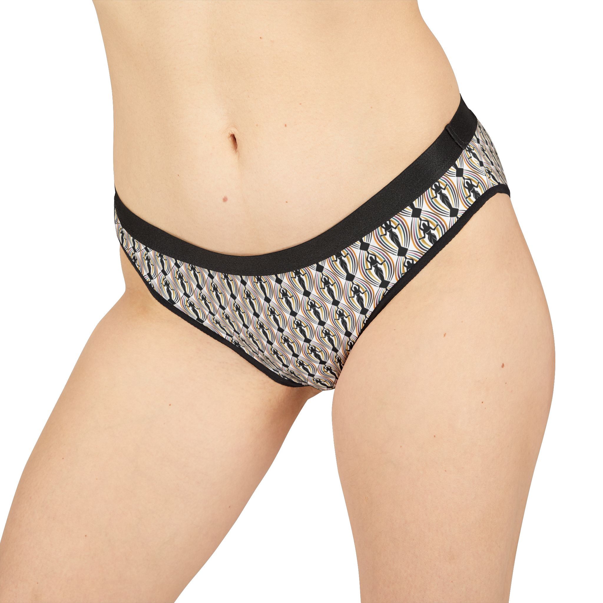 FemRev Print Panties Bikini Briefs