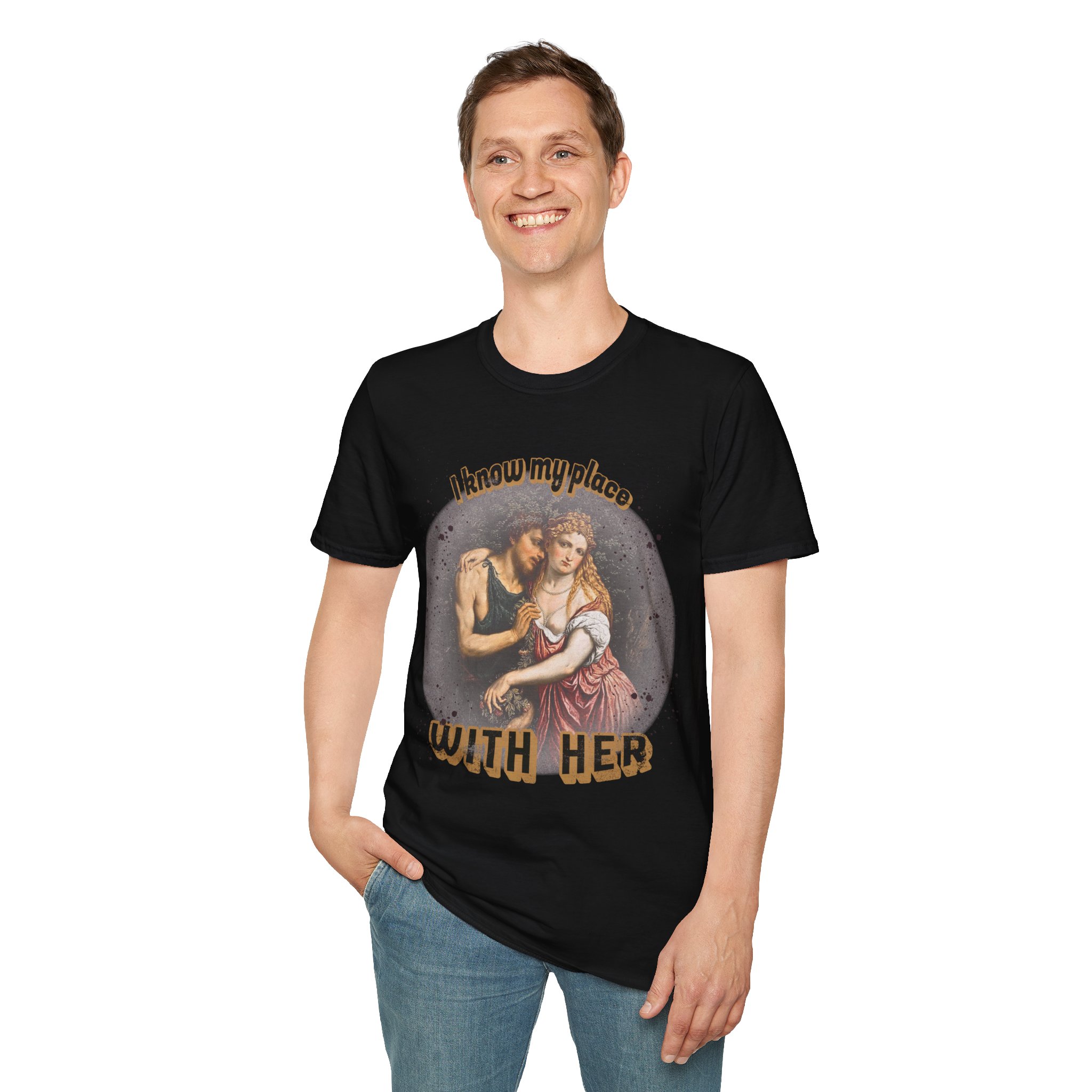 "I know my place" FLR Softstyle T-Shirt - Image 5