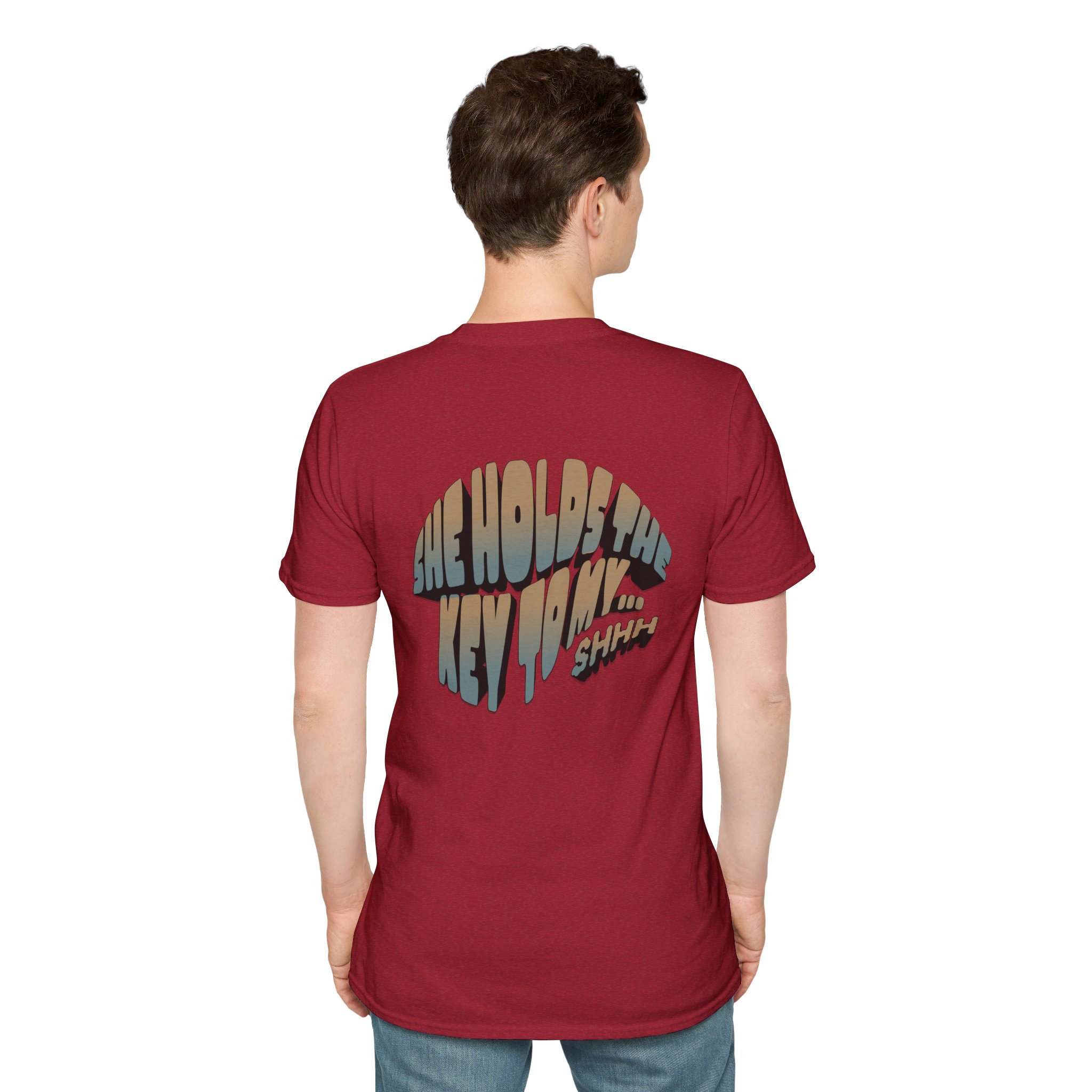 “She holds the key to my…” Chastity T-Shirt - Image 54