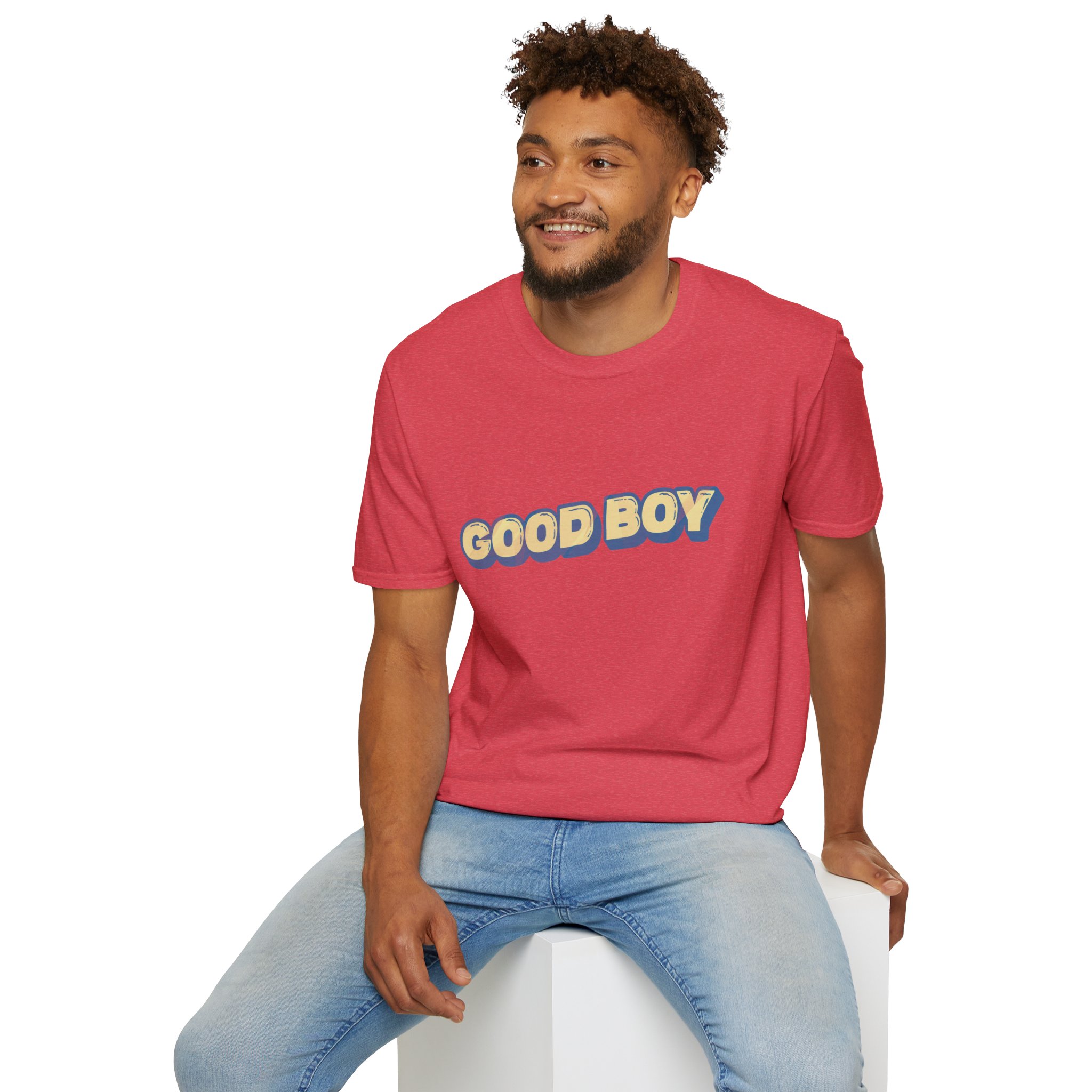 "Good boy" Unisex Softstyle T-Shirt - Image 108