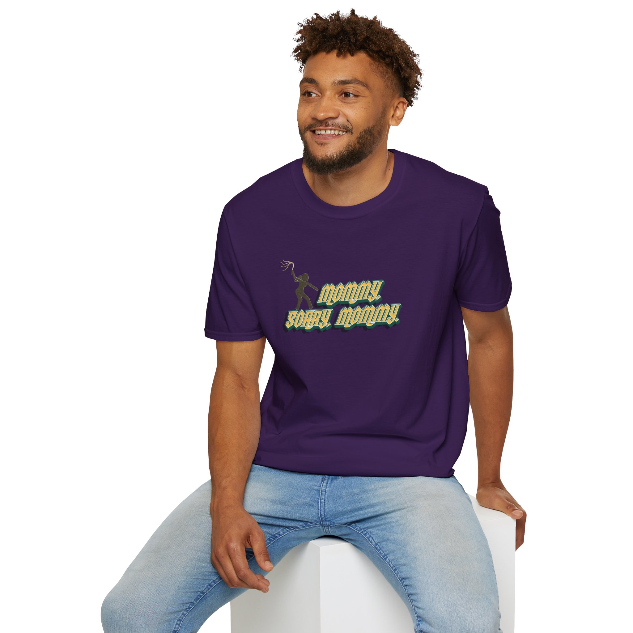 "Sorry, Mommy," Flogger Softstyle T-Shirt - Image 26