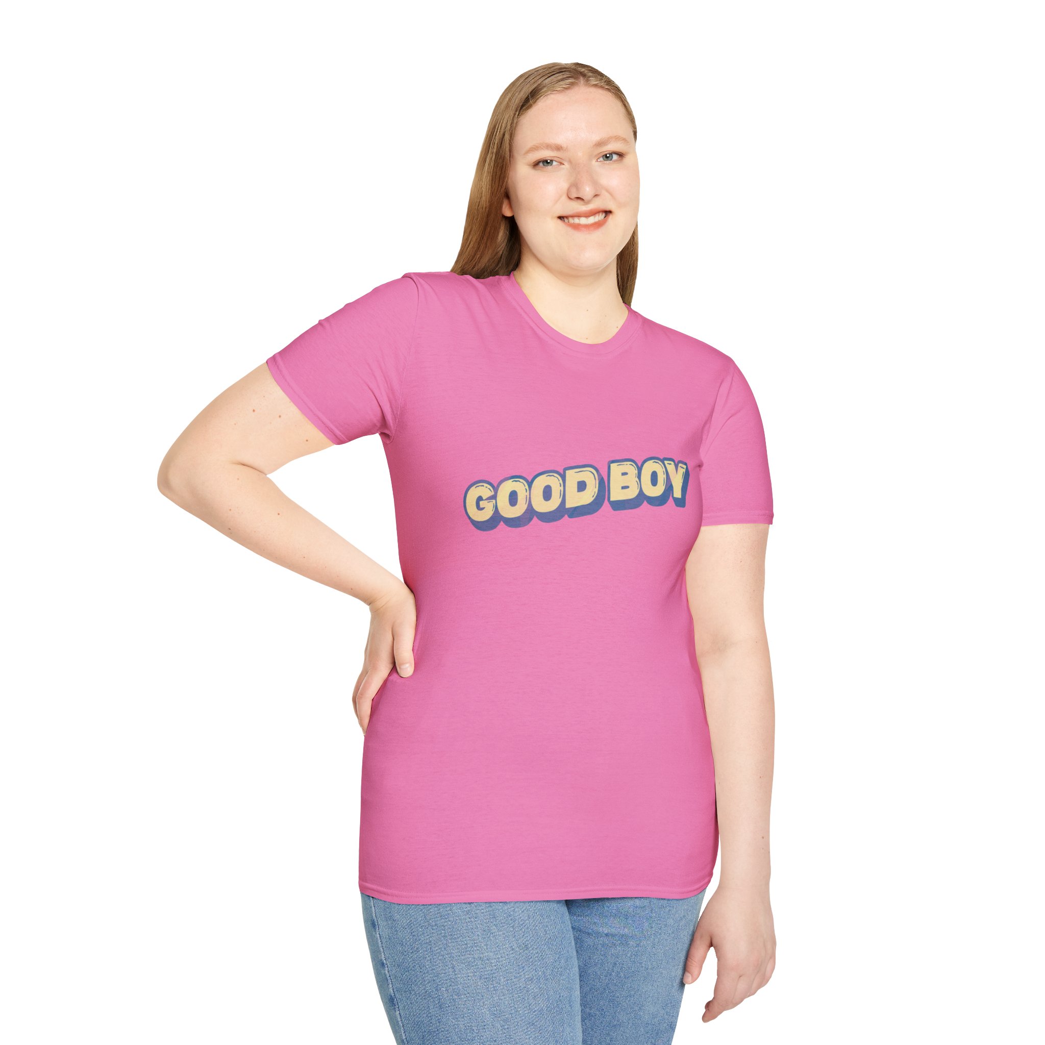 "Good boy" Unisex Softstyle T-Shirt - Image 150