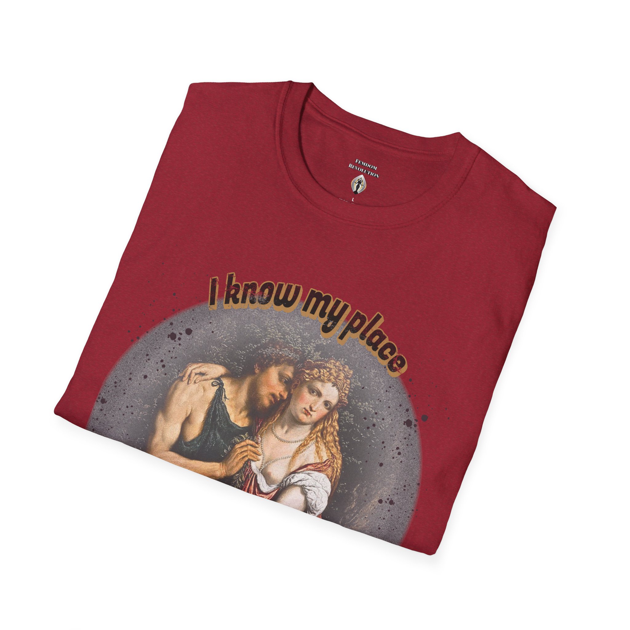 "I know my place" FLR Softstyle T-Shirt - Image 49