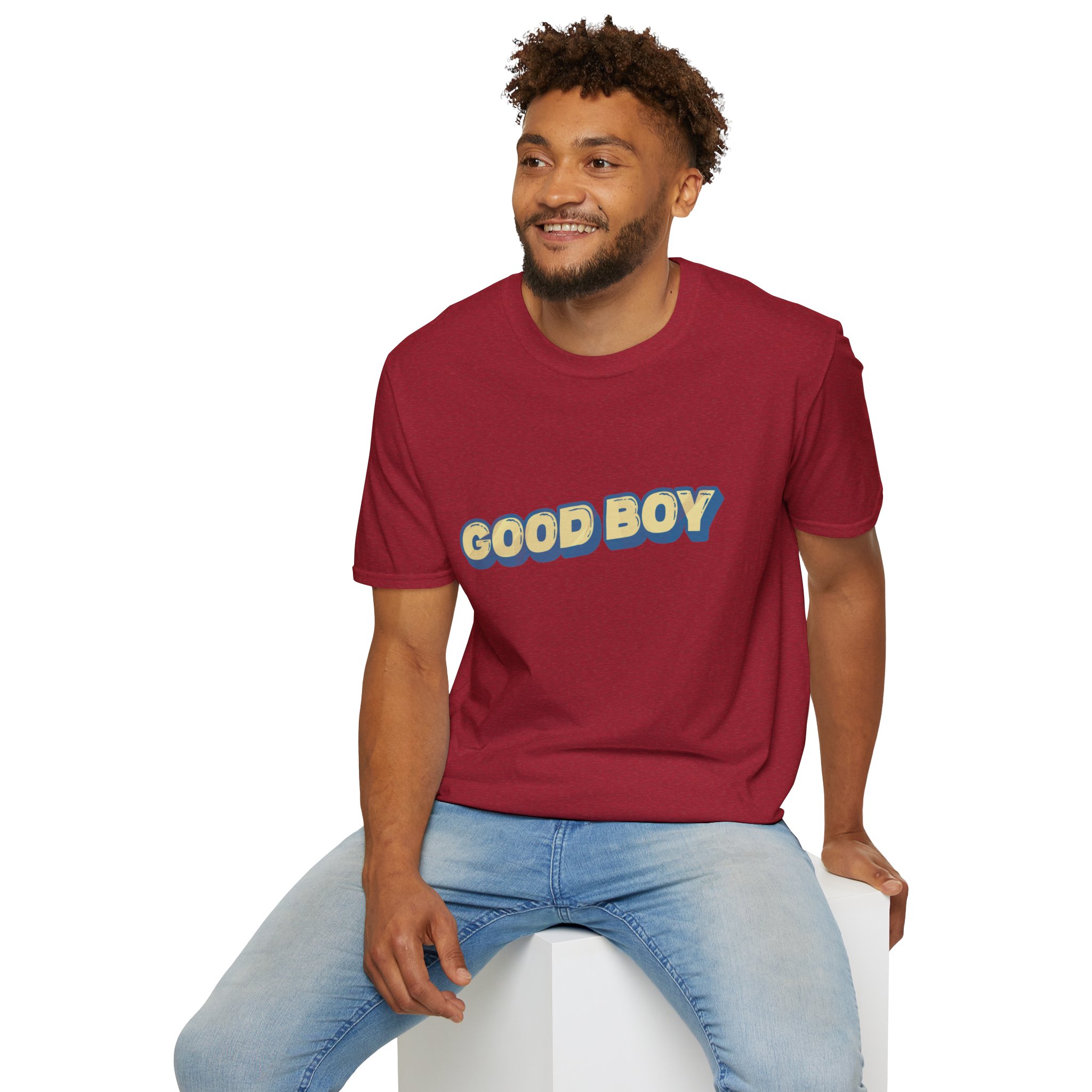 "Good boy" Unisex Softstyle T-Shirt - Image 118