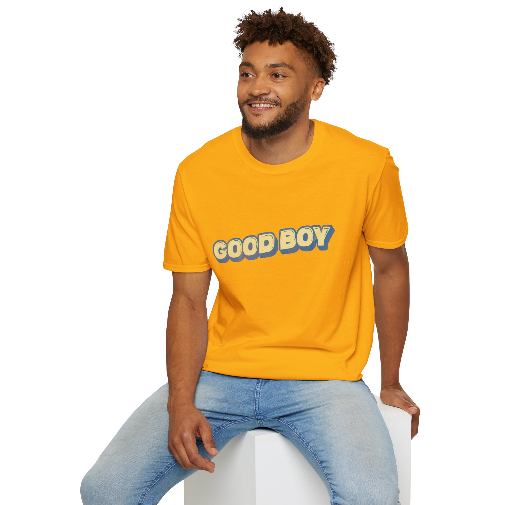 "Good boy" Unisex Softstyle T-Shirt - Image 128