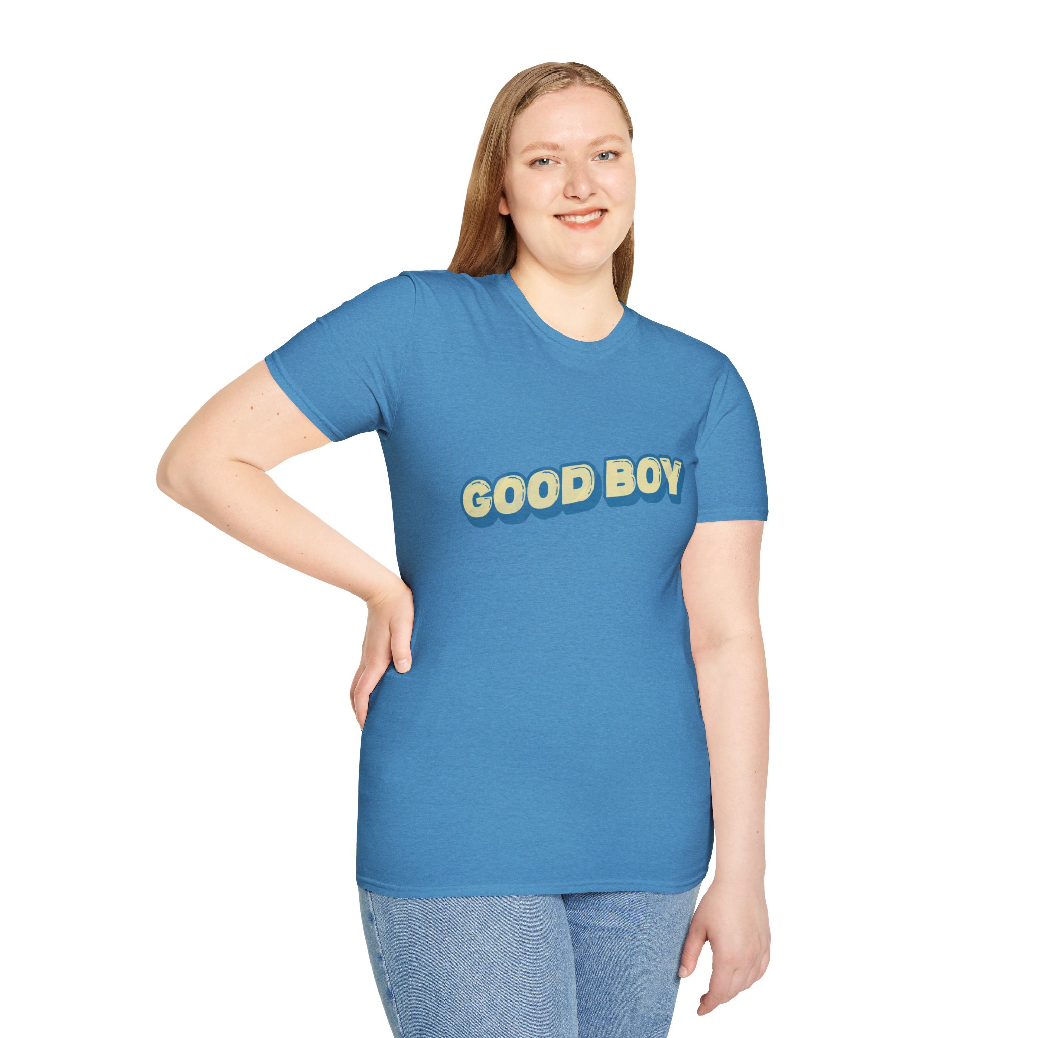 "Good boy" Unisex Softstyle T-Shirt - Image 80