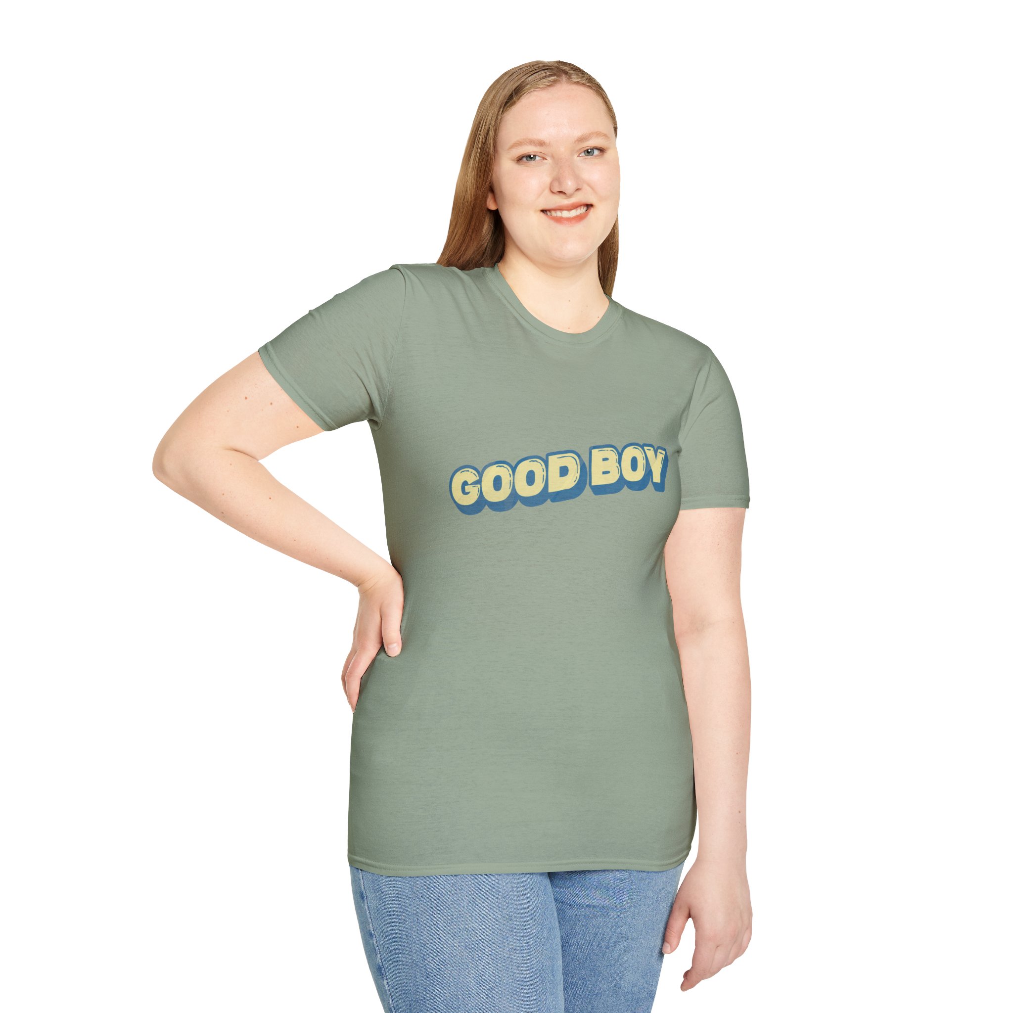 "Good boy" Unisex Softstyle T-Shirt - Image 70