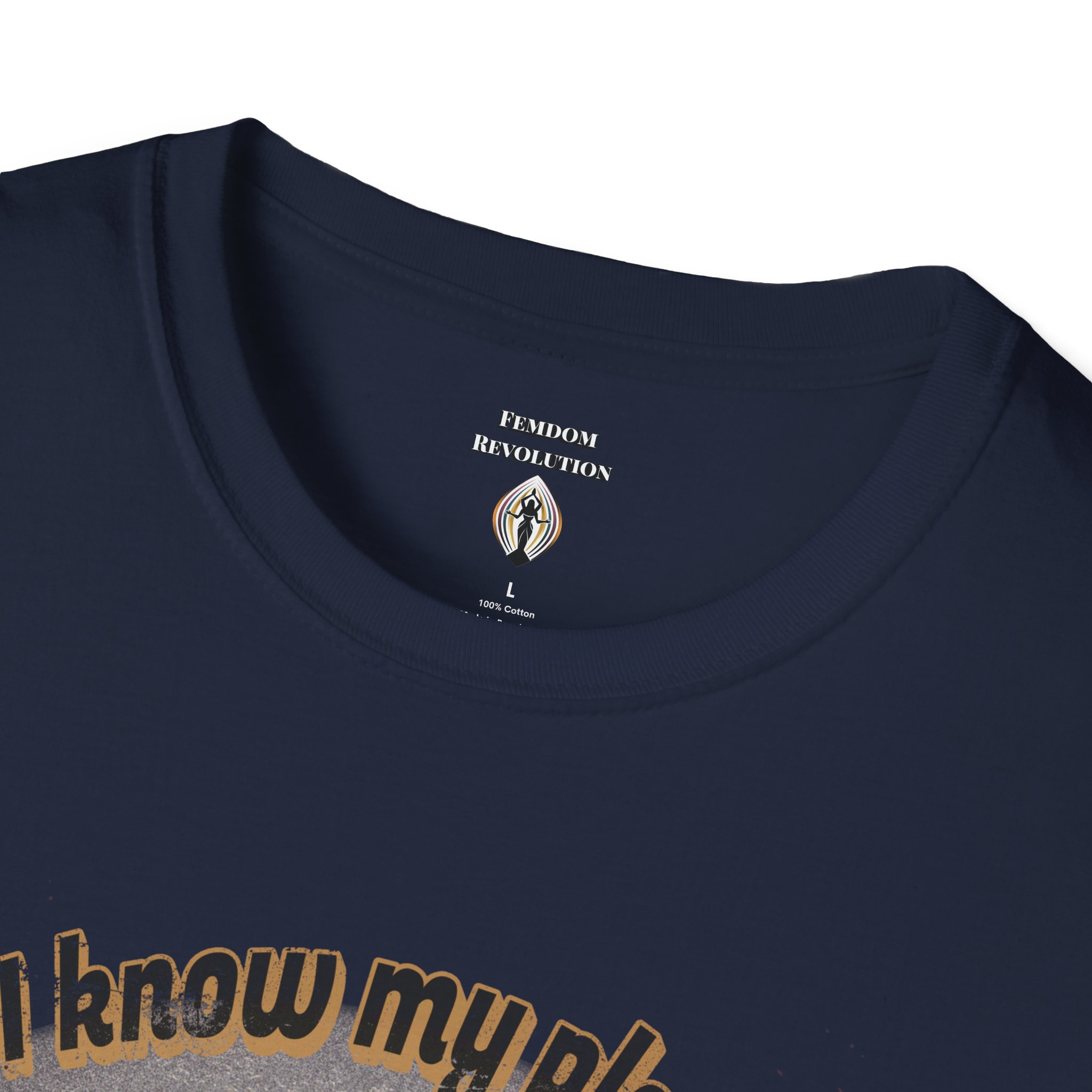 "I know my place" FLR Softstyle T-Shirt - Image 66