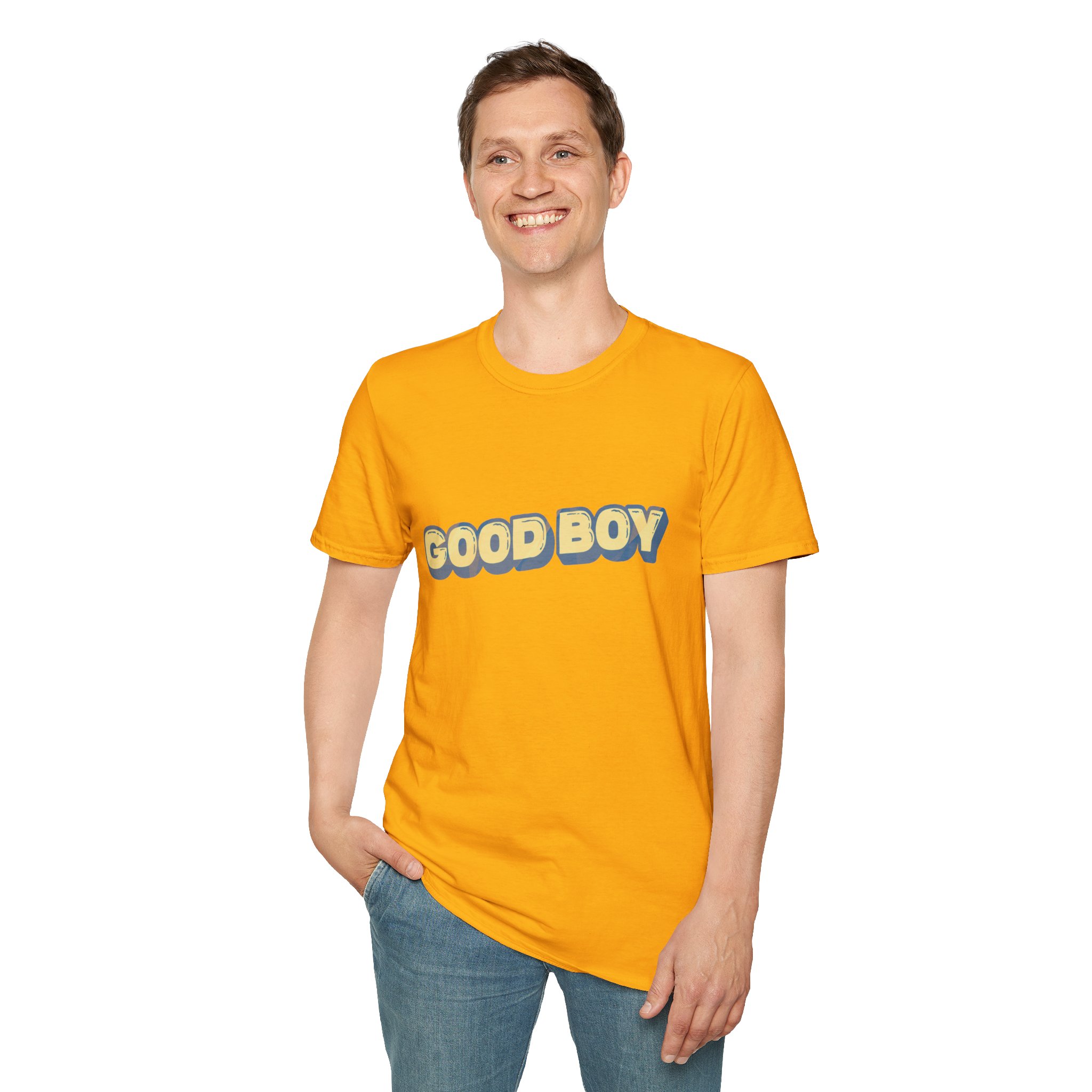"Good boy" Unisex Softstyle T-Shirt - Image 125
