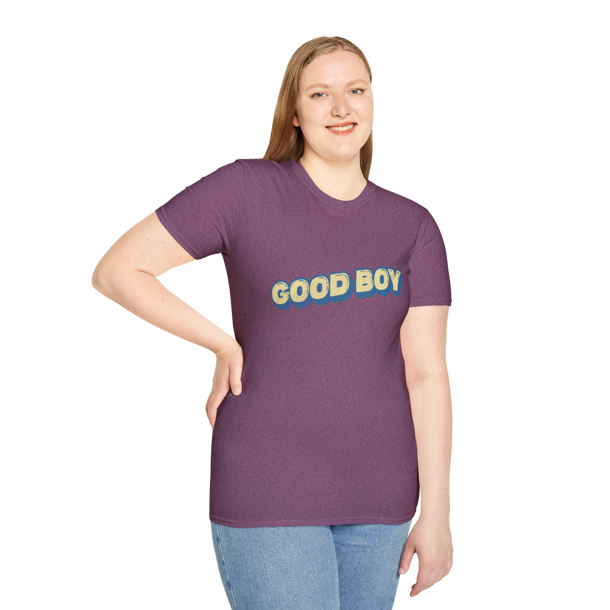 "Good boy" Unisex Softstyle T-Shirt - Image 100