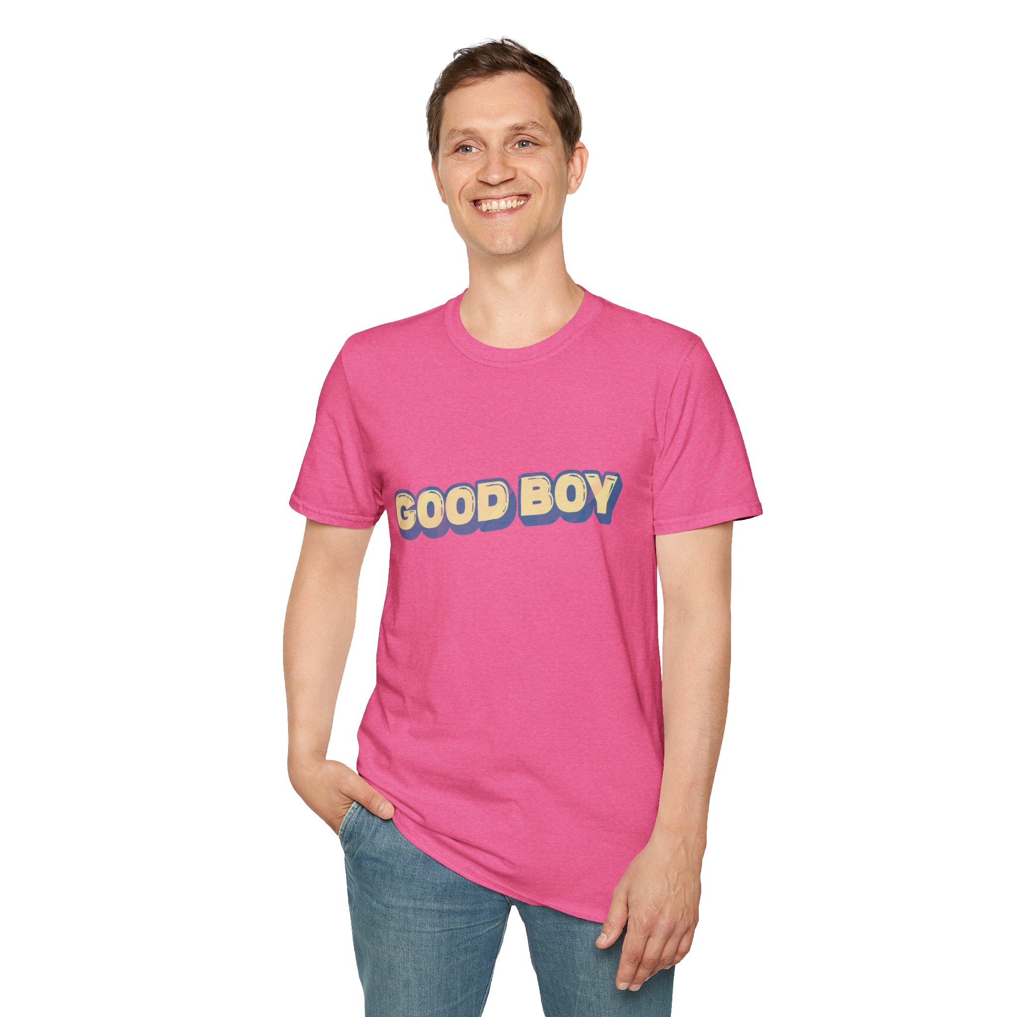 "Good boy" Unisex Softstyle T-Shirt - Image 5