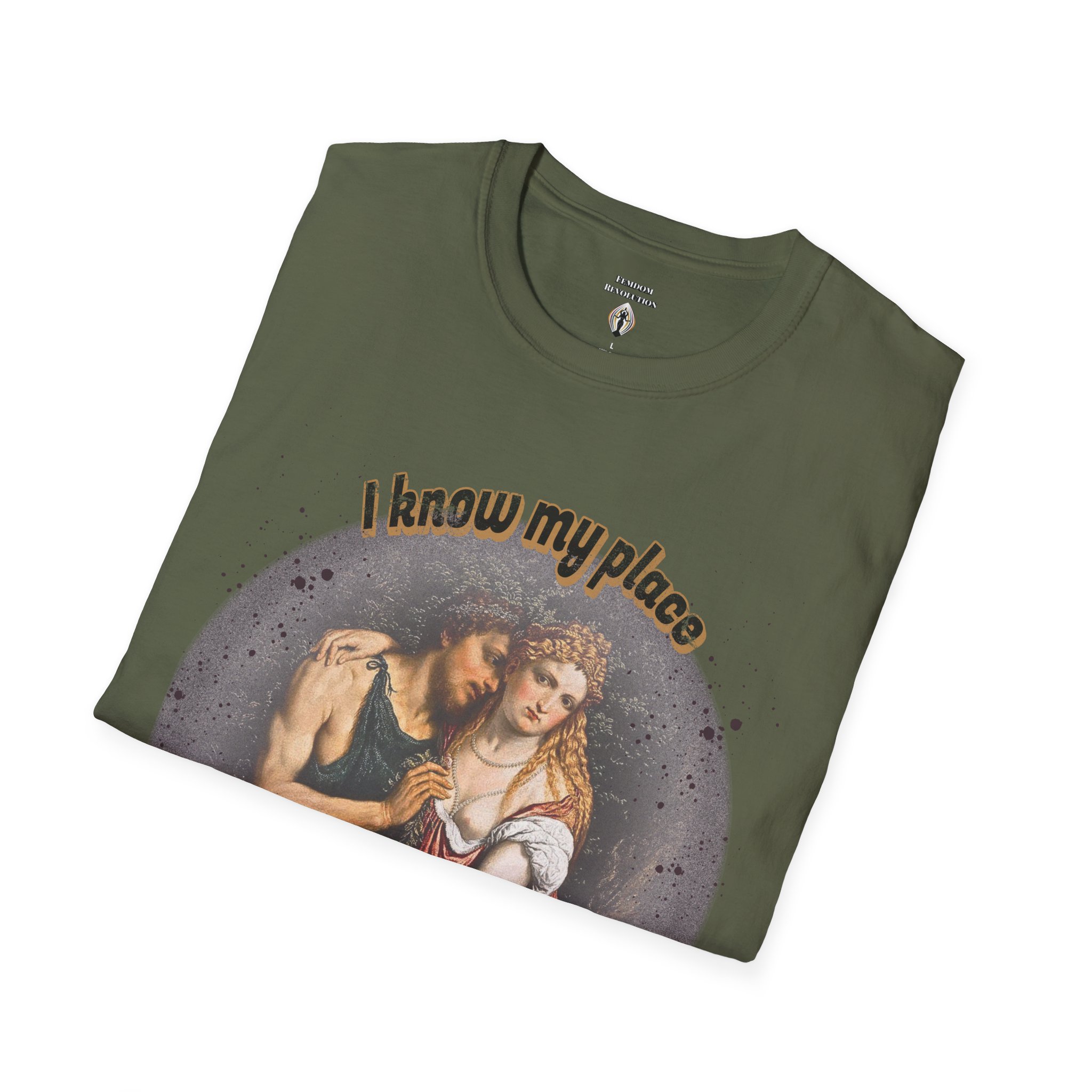 "I know my place" FLR Softstyle T-Shirt - Image 22