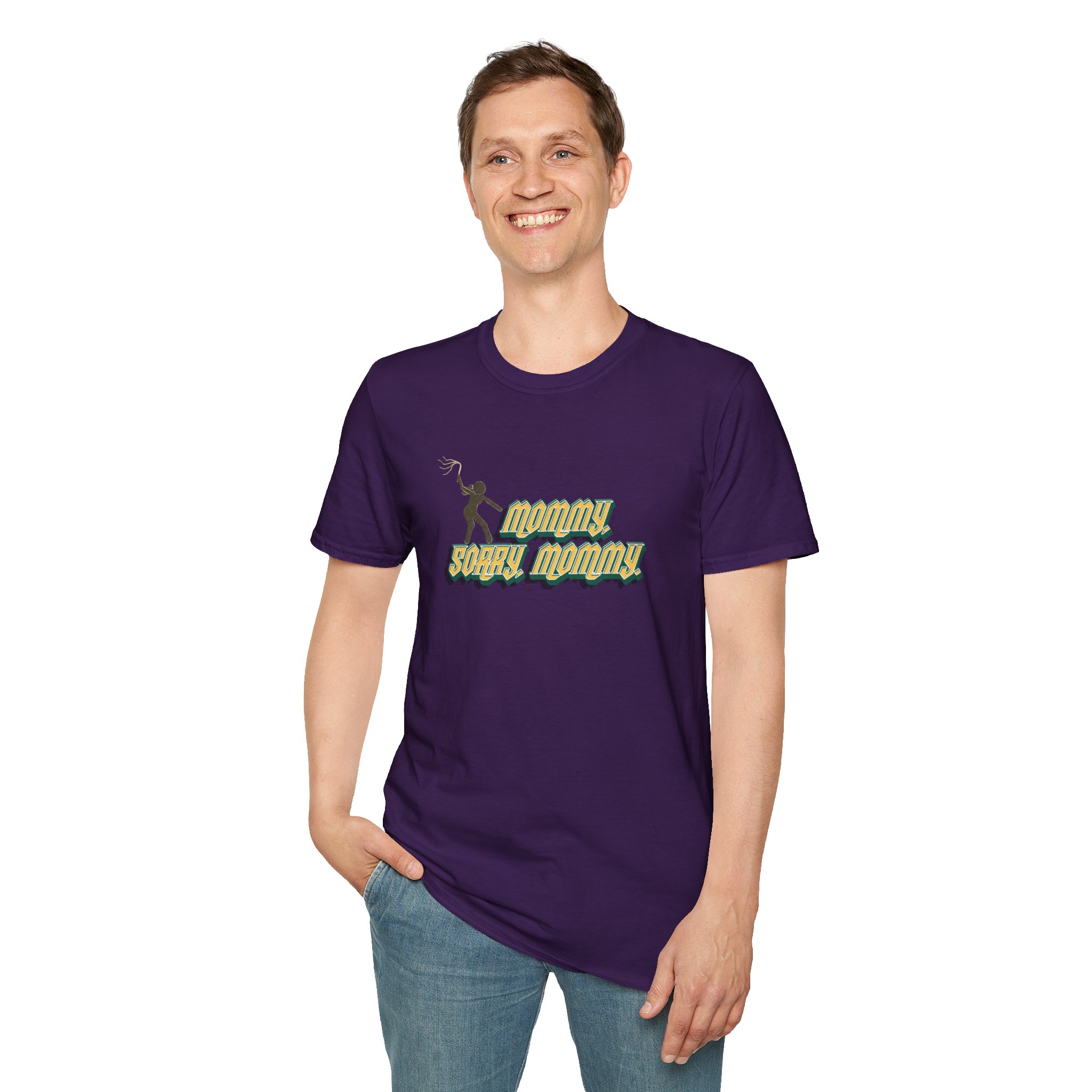 "Sorry, Mommy," Flogger Softstyle T-Shirt - Image 23