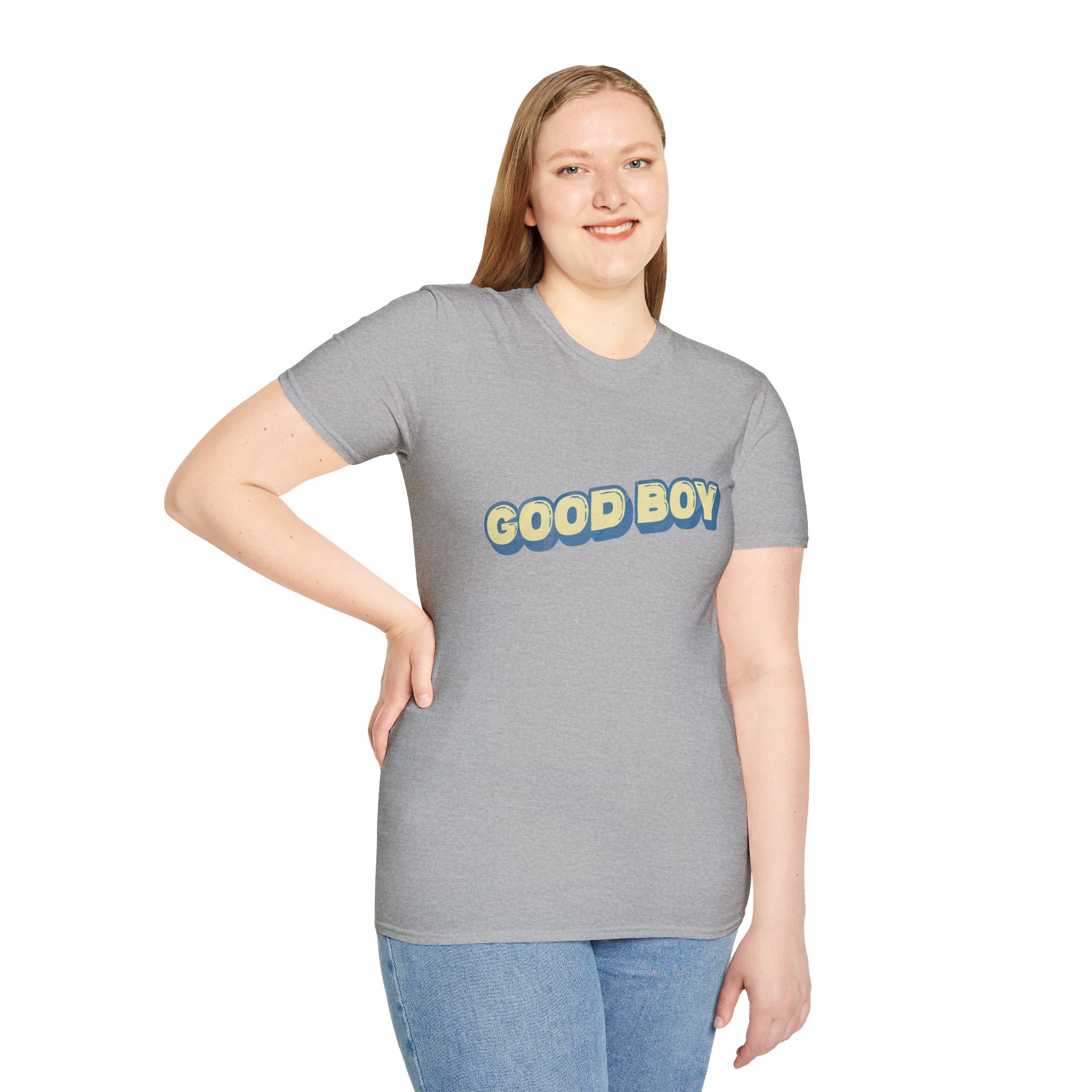 "Good boy" Unisex Softstyle T-Shirt - Image 50