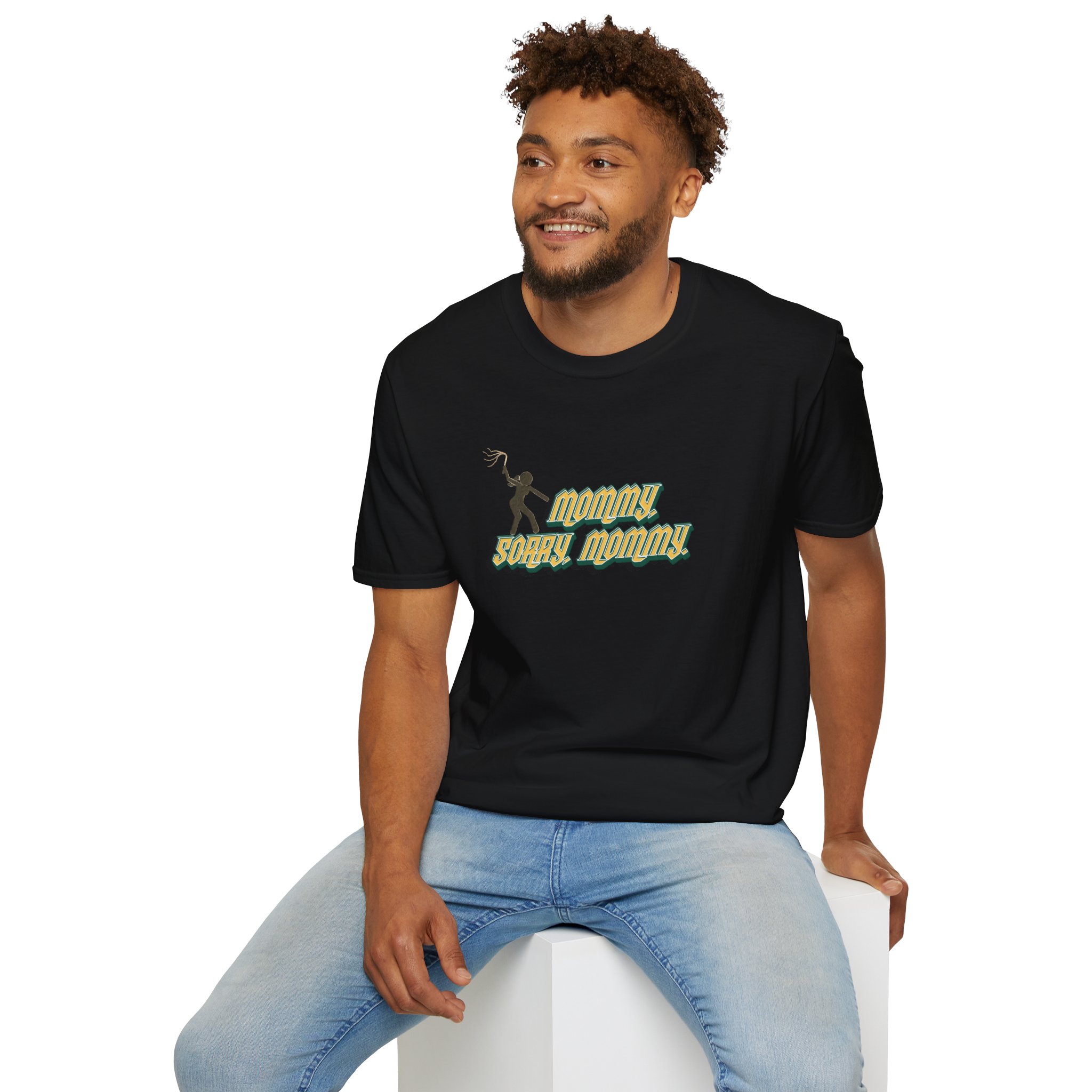 "Sorry, Mommy," Flogger Softstyle T-Shirt - Image 17
