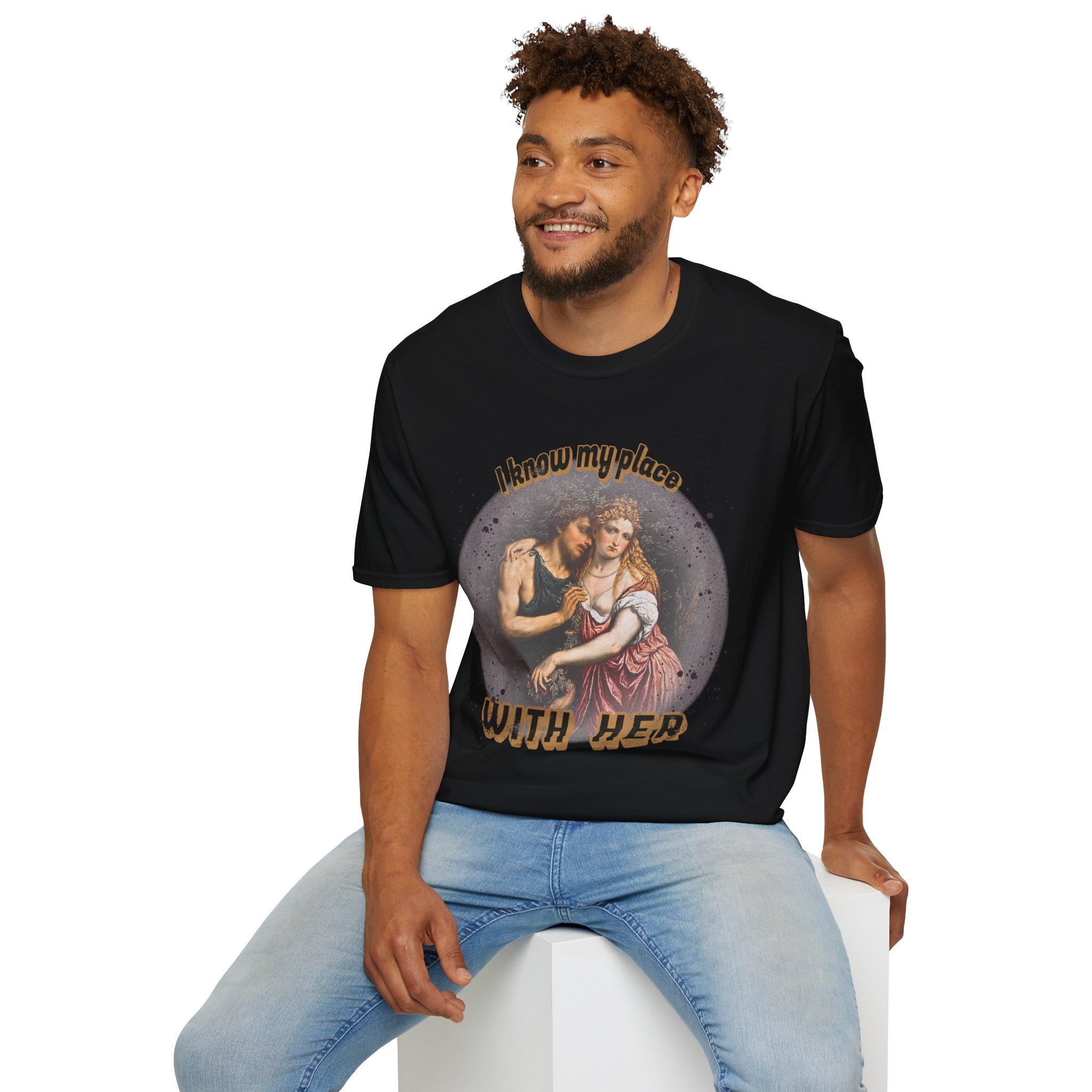 "I know my place" FLR Softstyle T-Shirt - Image 8