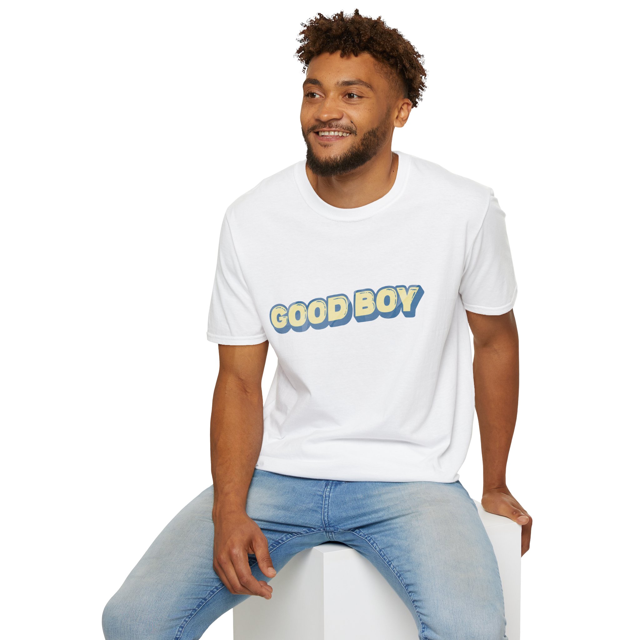 "Good boy" Unisex Softstyle T-Shirt - Image 18