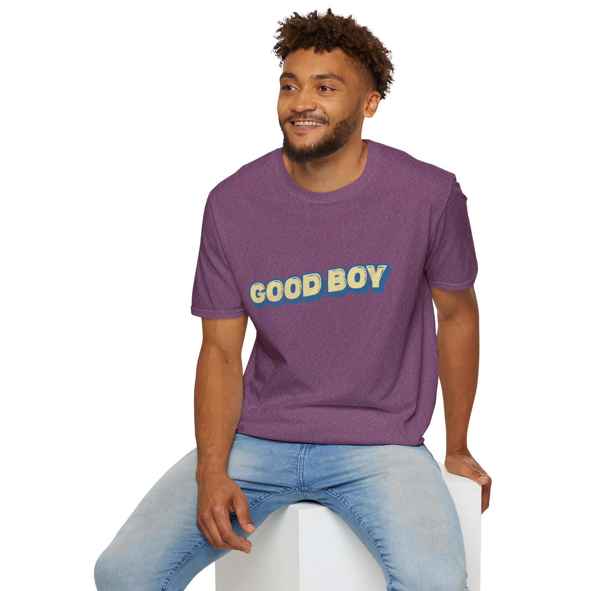 "Good boy" Unisex Softstyle T-Shirt - Image 98