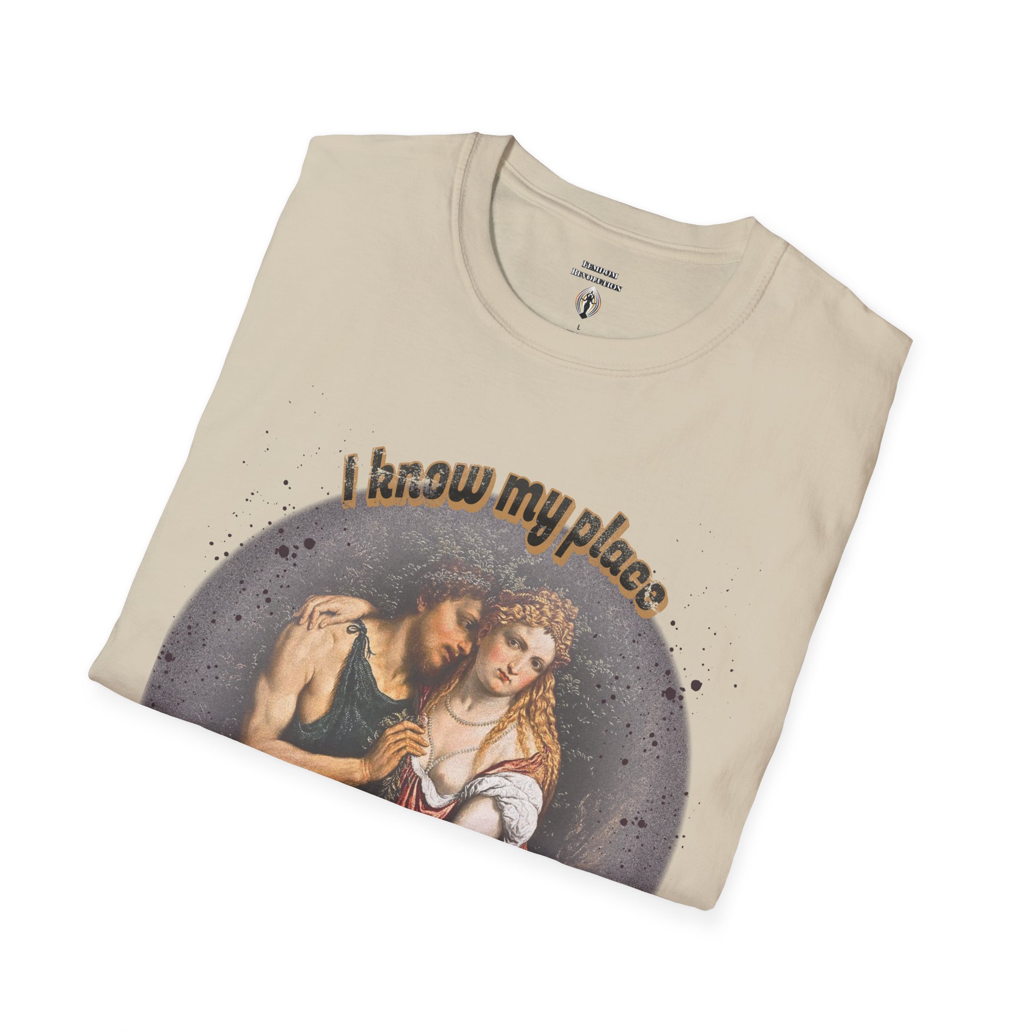 "I know my place" FLR Softstyle T-Shirt - Image 13