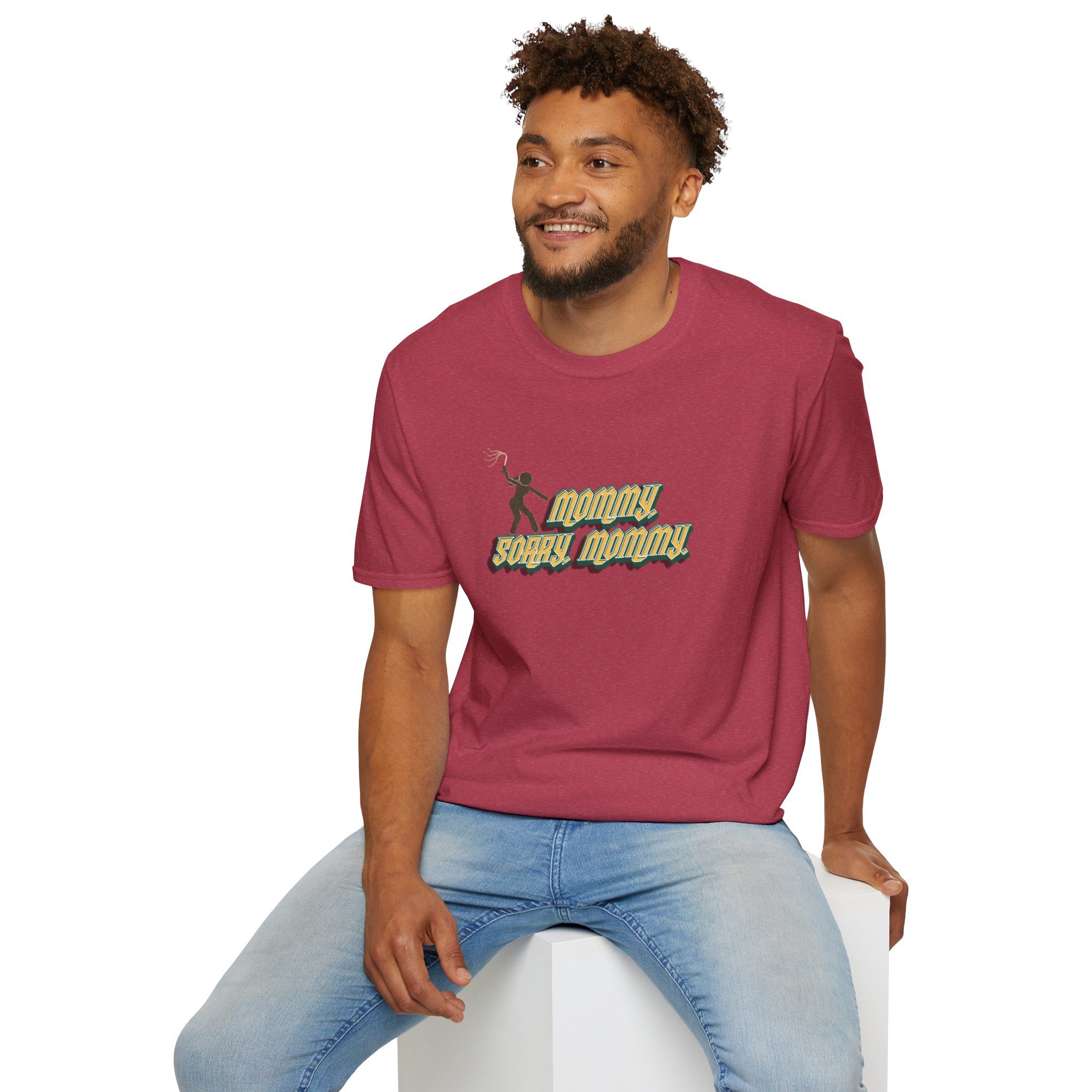 "Sorry, Mommy," Flogger Softstyle T-Shirt - Image 8